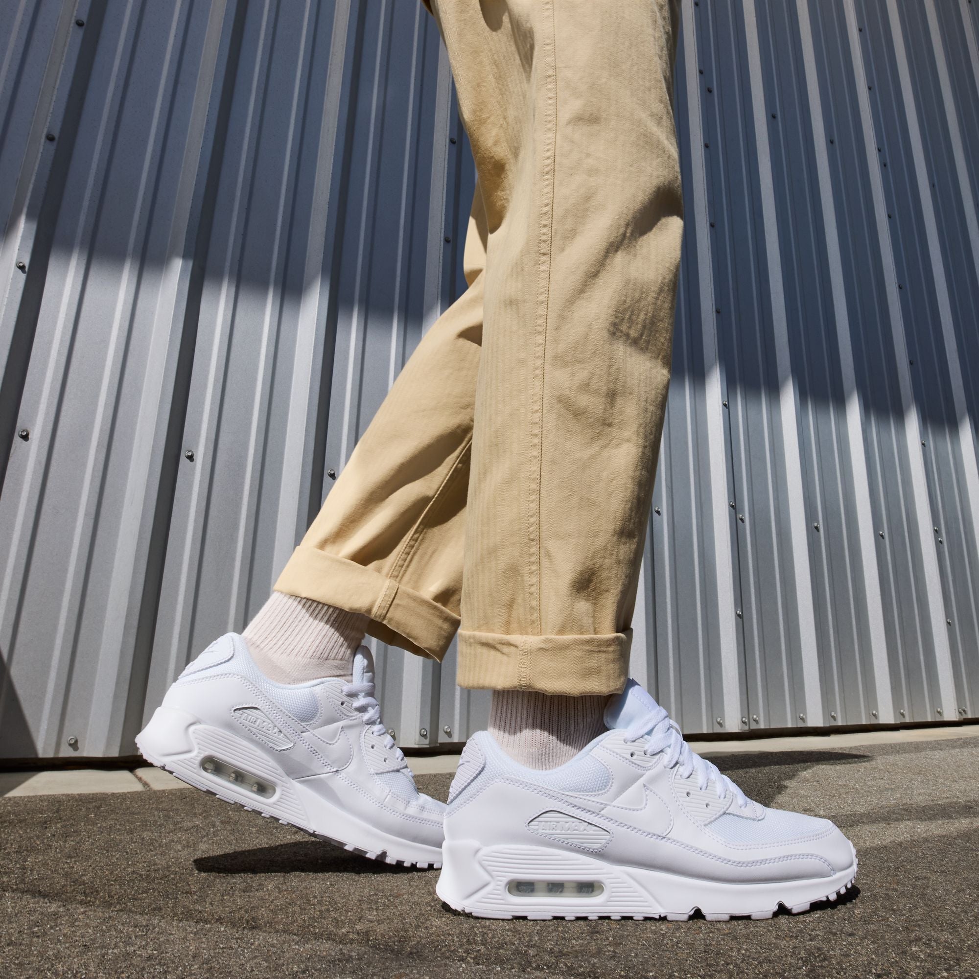 MENS NIKE AIR MAX 90 WHITE