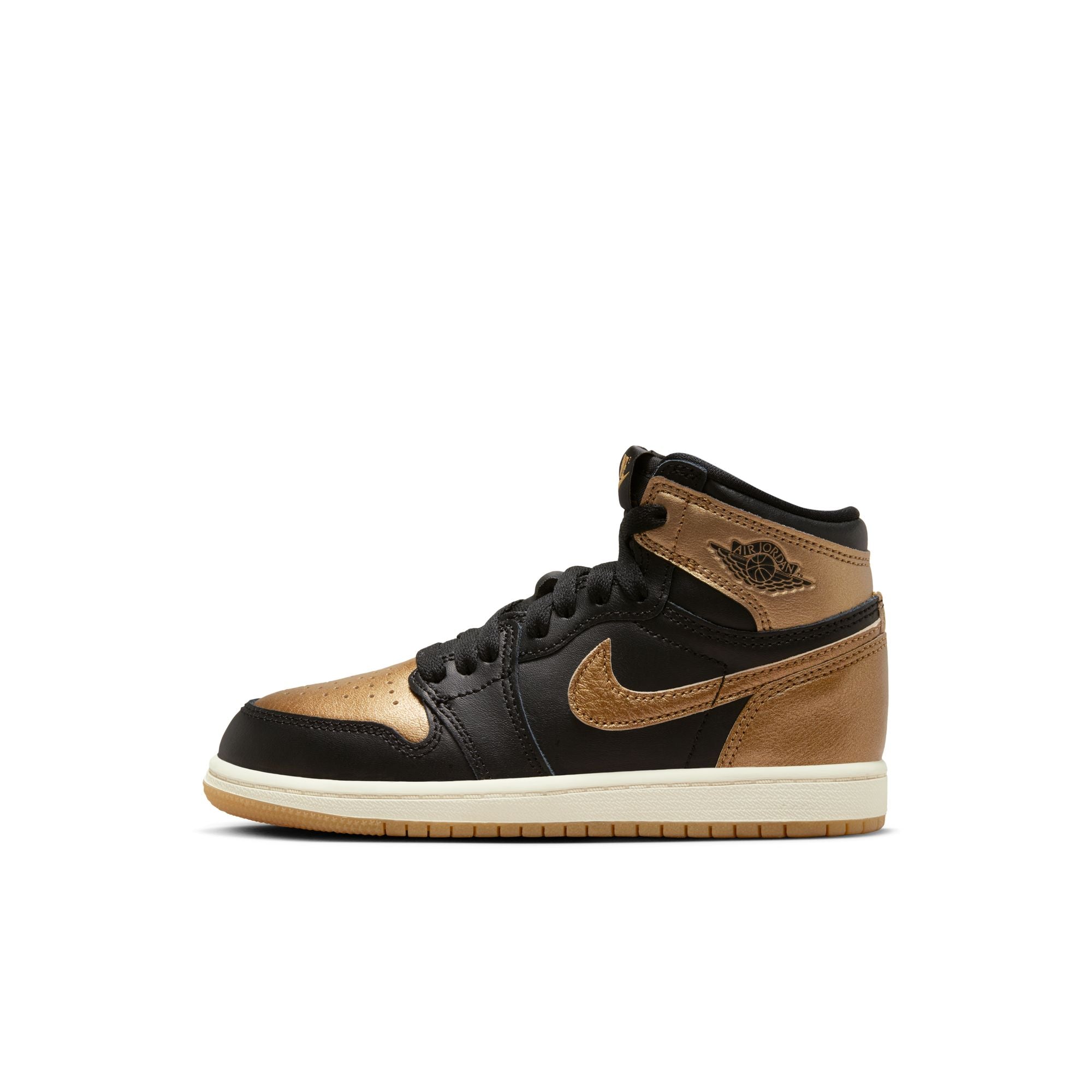 KIDS JORDAN 1 RETRO HIGH OG PS (METALLIC GOLD)