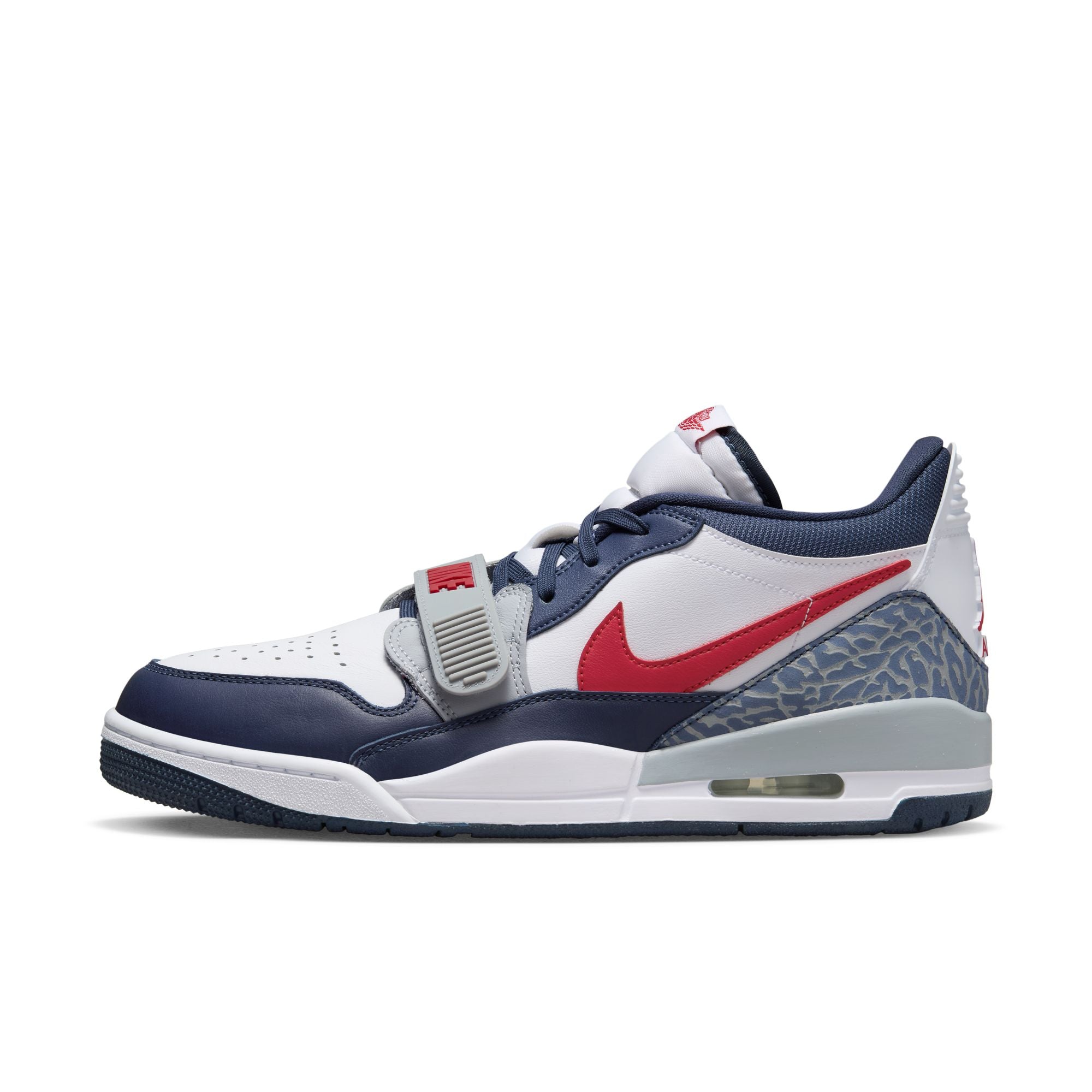 MENS AIR JORDAN LEGACY 312 LOW (WHITE/VARSITY RED/MIDNIGHT NAVY)