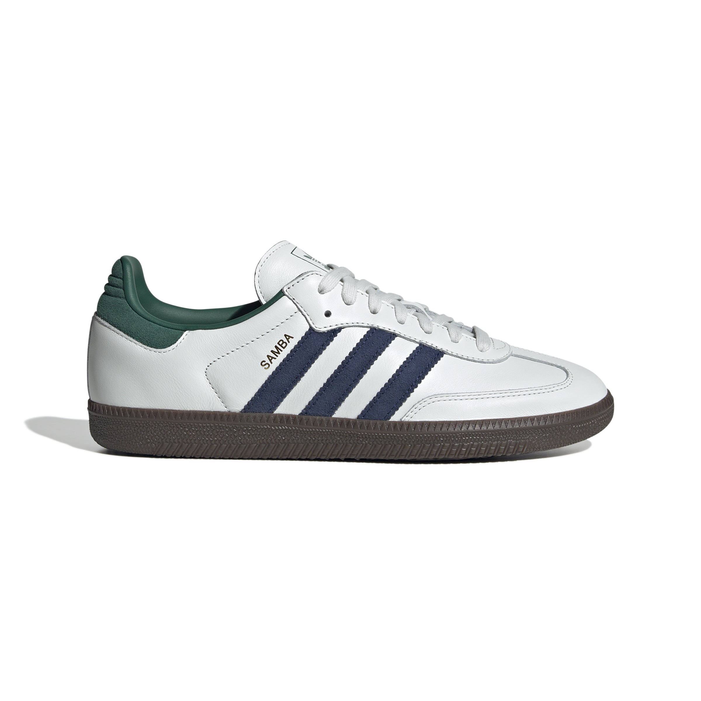 MENS ADIDAS SAMBA (Cloud White/ Black / Collegiate Green