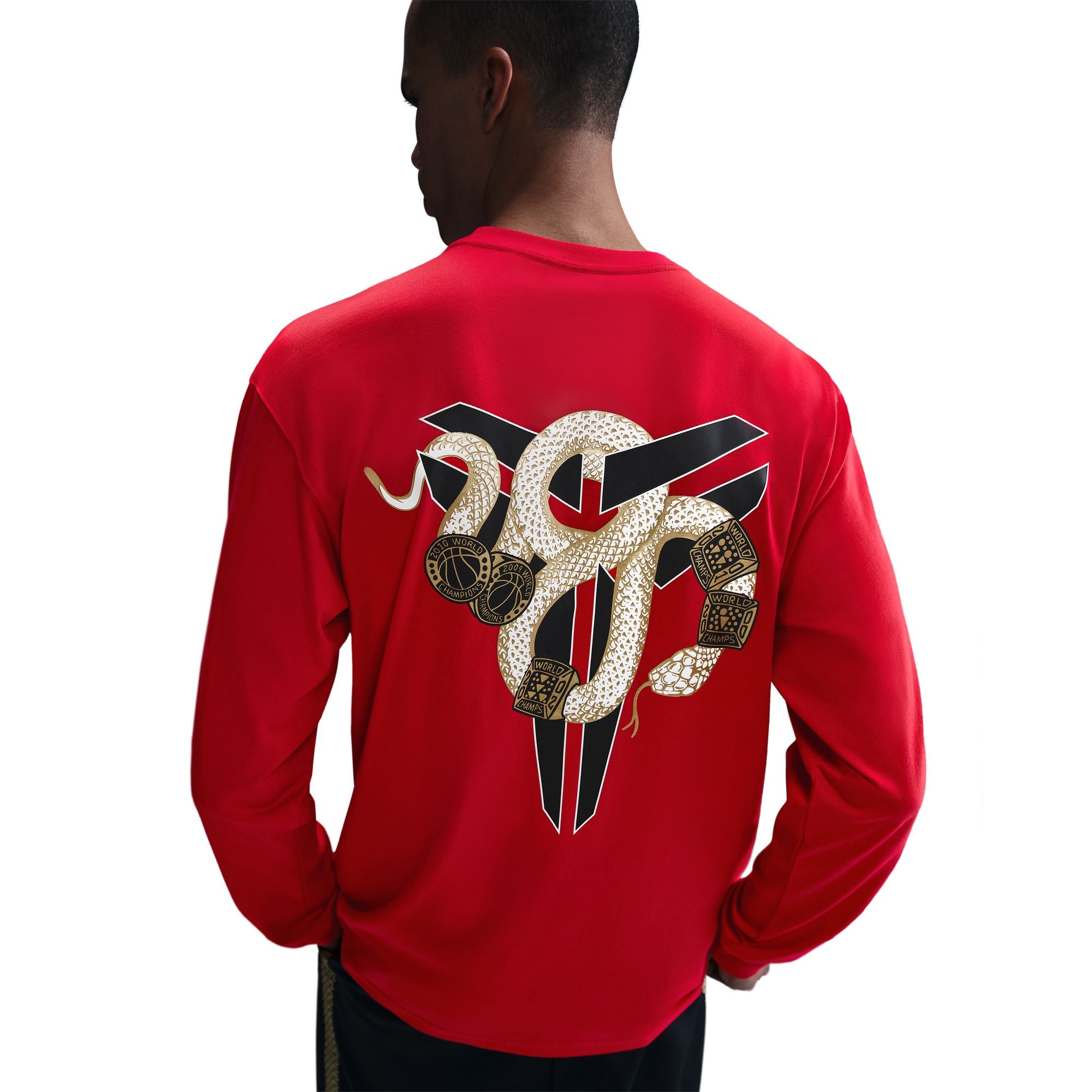 MENS NIKE KOBE "YEAR OF MAMBA" MAX90 LONG-SLEEVE T-SHIRT (UNIVERSITY RED)