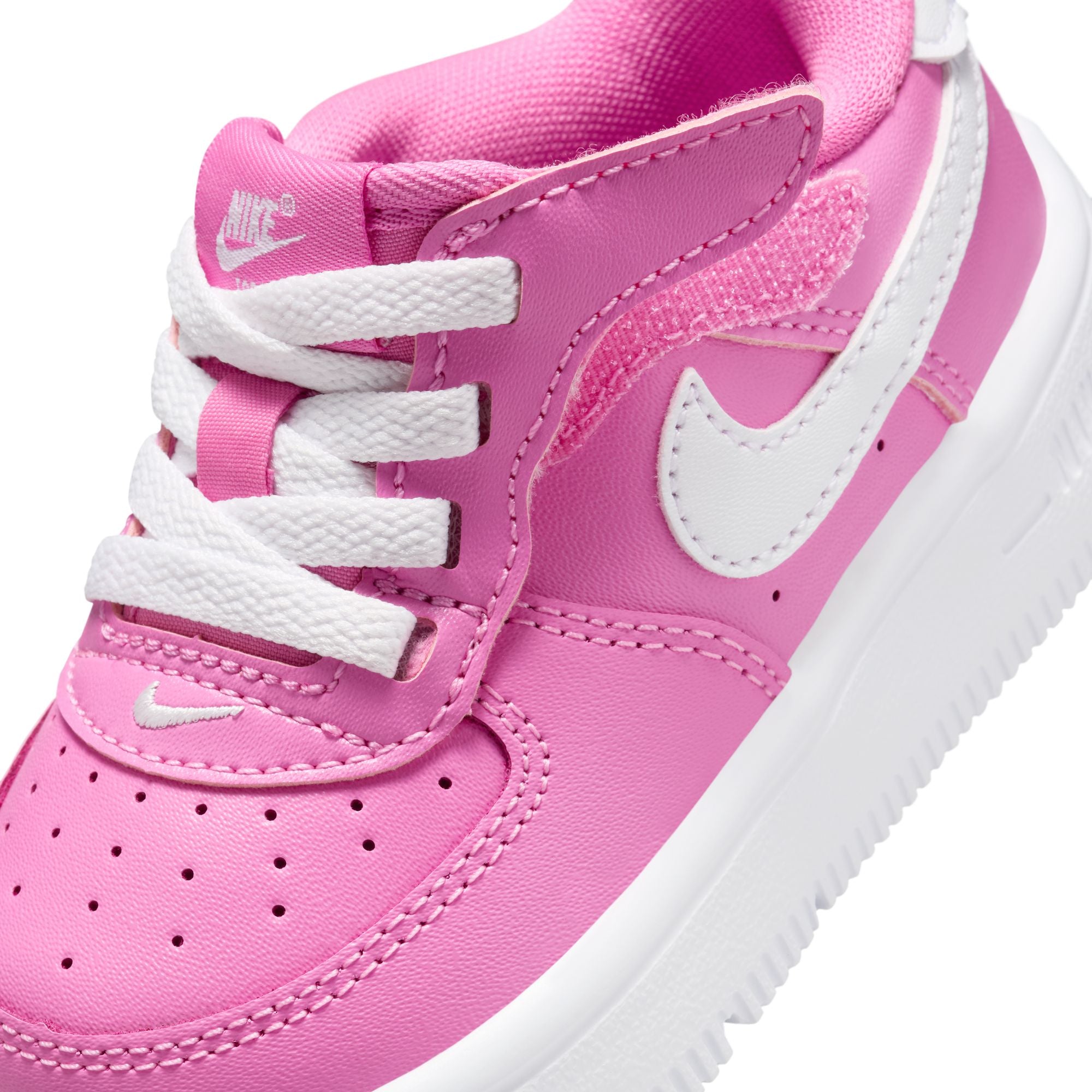 KIDS FORCE 1 LOW EASYON TD (PLAYFUL PINK/WHITE)