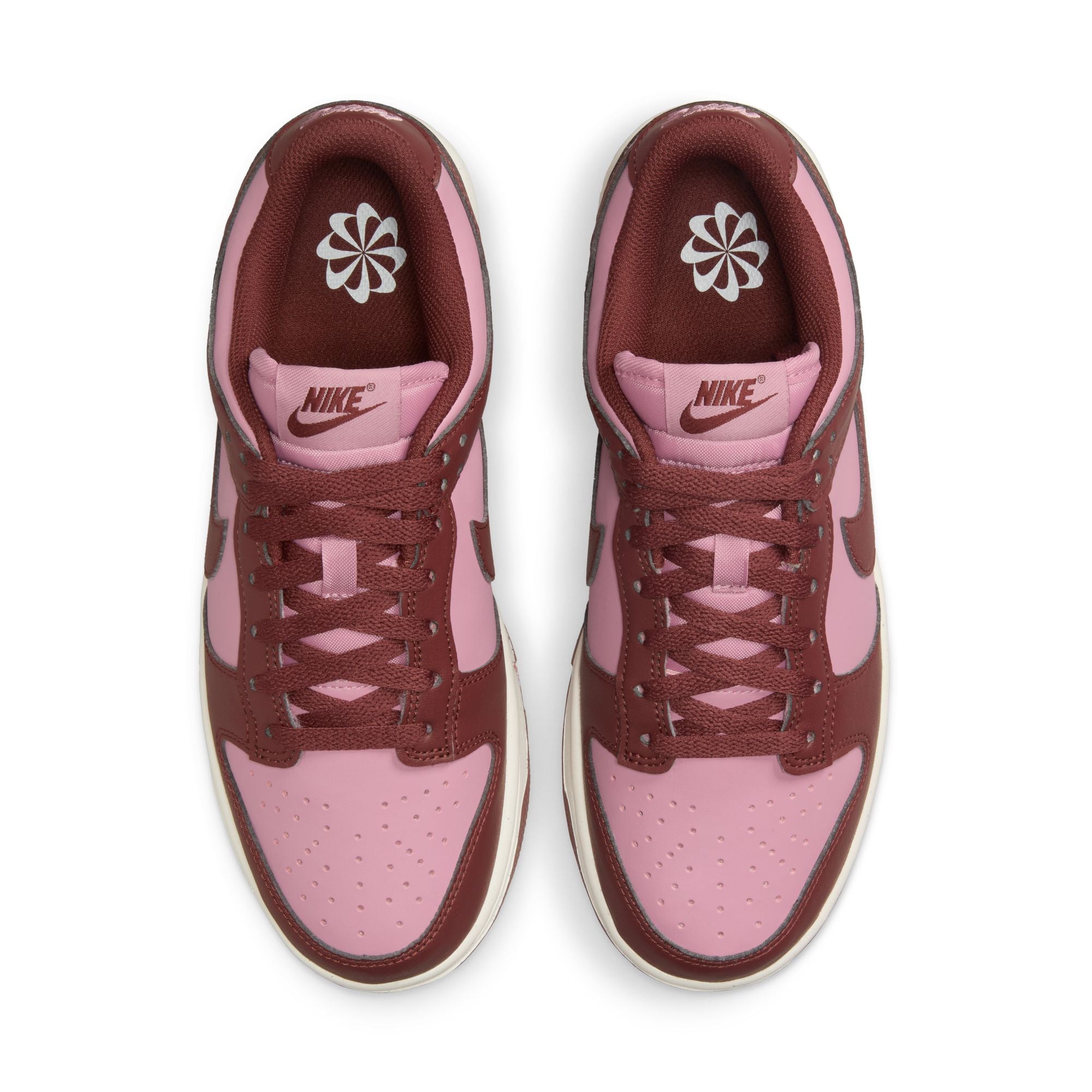 WOMENS NIKE DUNK LOW NEXT NATURE (WHITE/ELEMENTAL PINK/DARK PONY/SAIL)