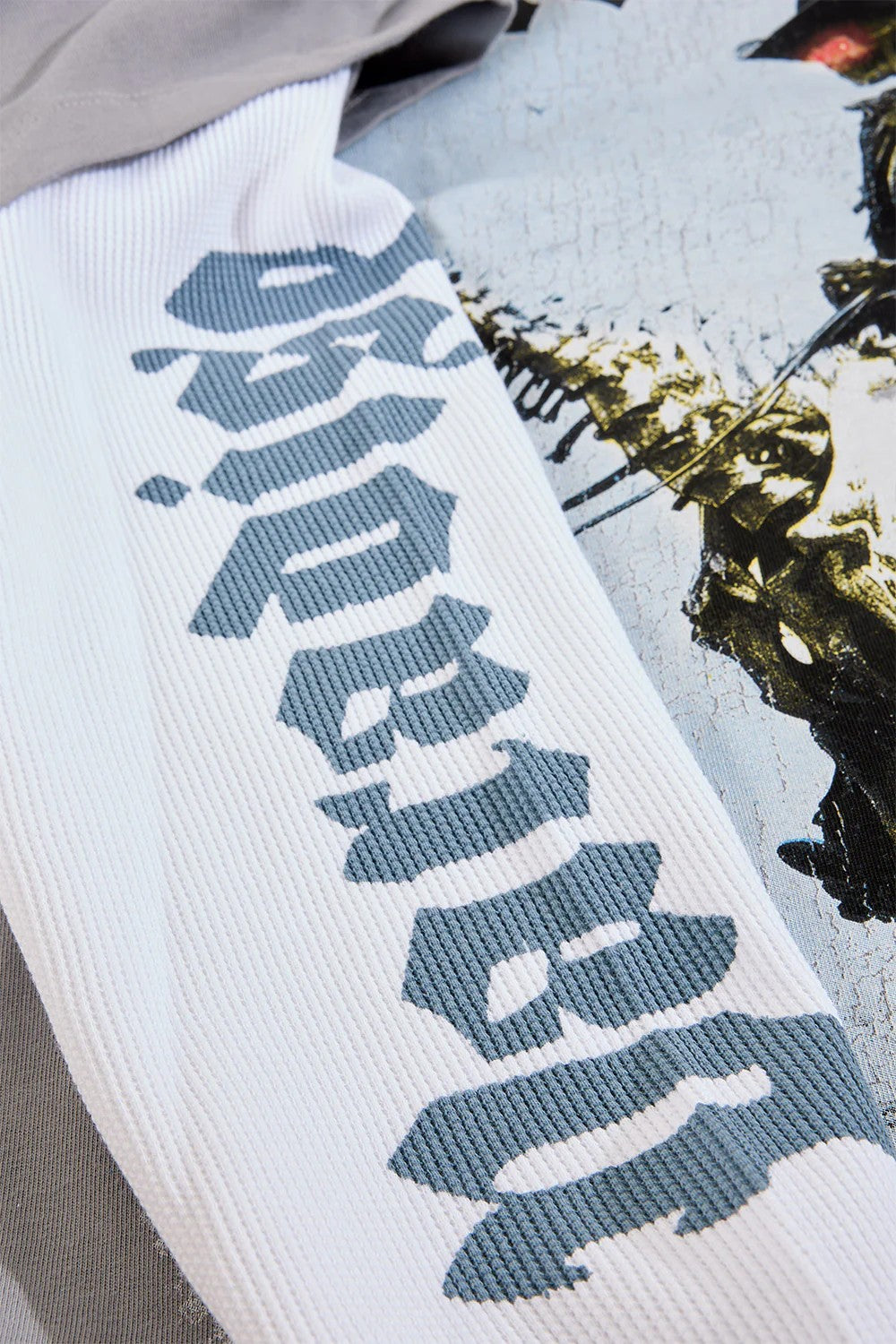 MENS JORDAN CRAIG NIGHT RIDER WAFFLE THERMAL T-SHIRT (GREY)