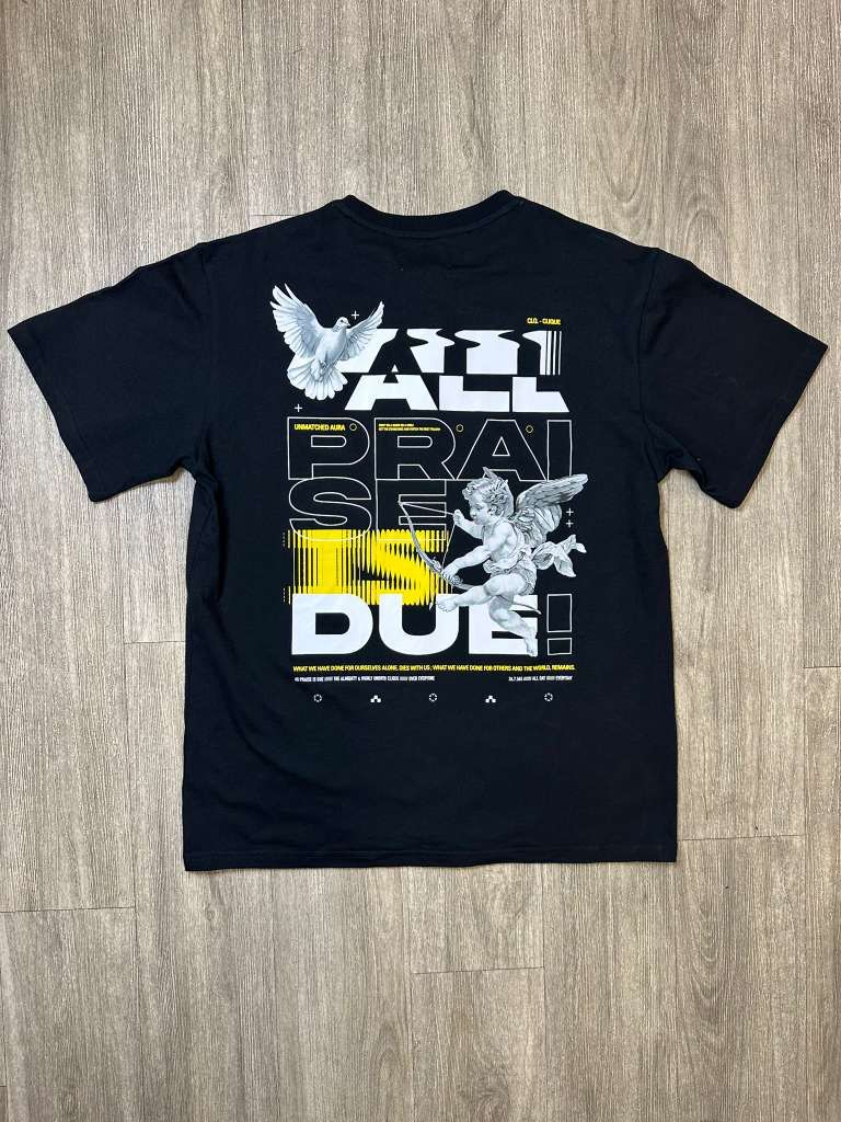 MENS HIGHLY UNDRTD THE ALMIGHTY SHIRT (BLACK/GOLD)