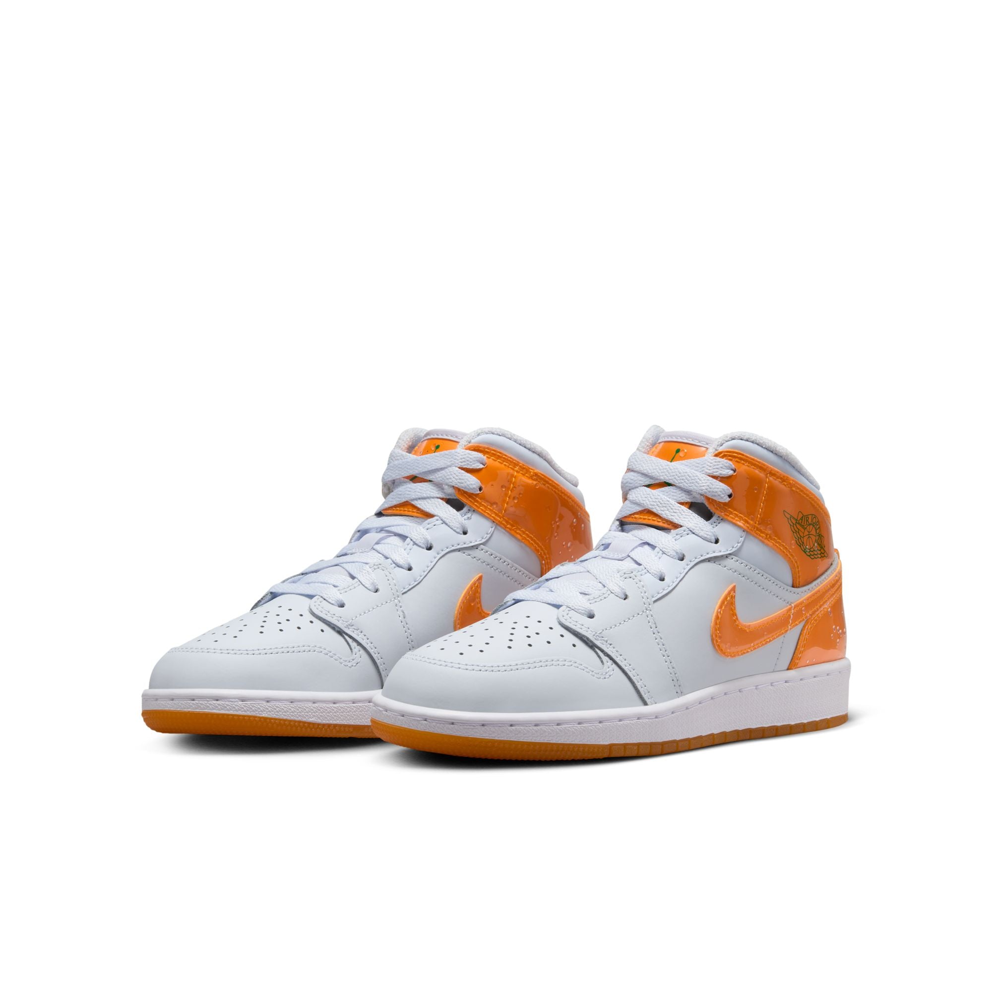 KIDS AIR JORDAN 1 MID SE GS (ORANGE PEEL)