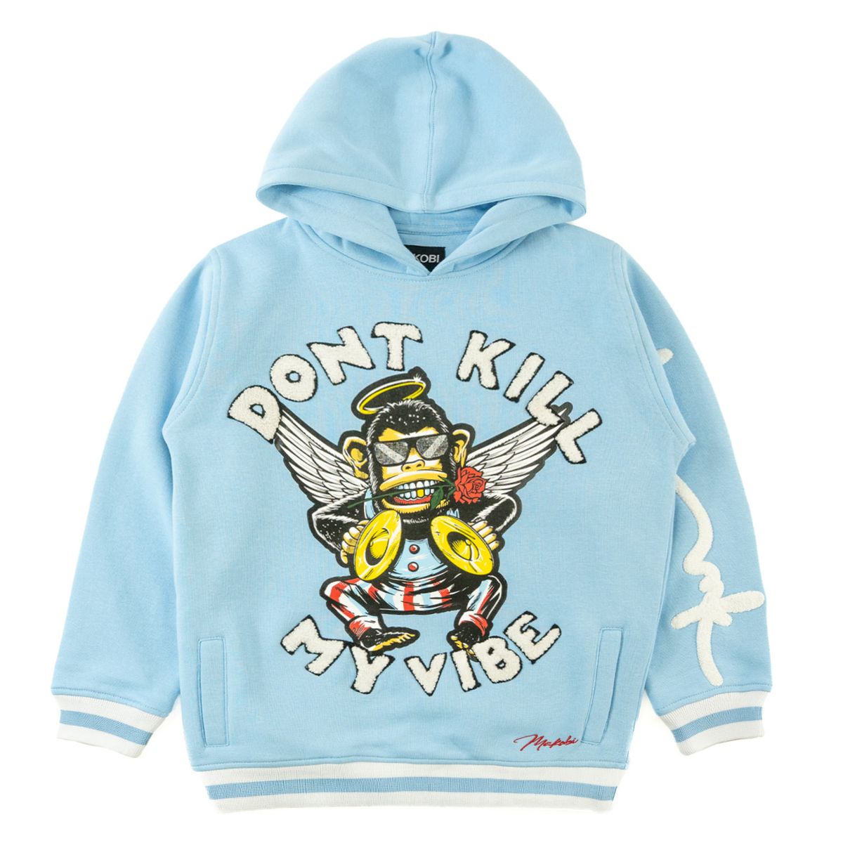 KIDS MAKOBI VIBE HOODIE (BLUE)