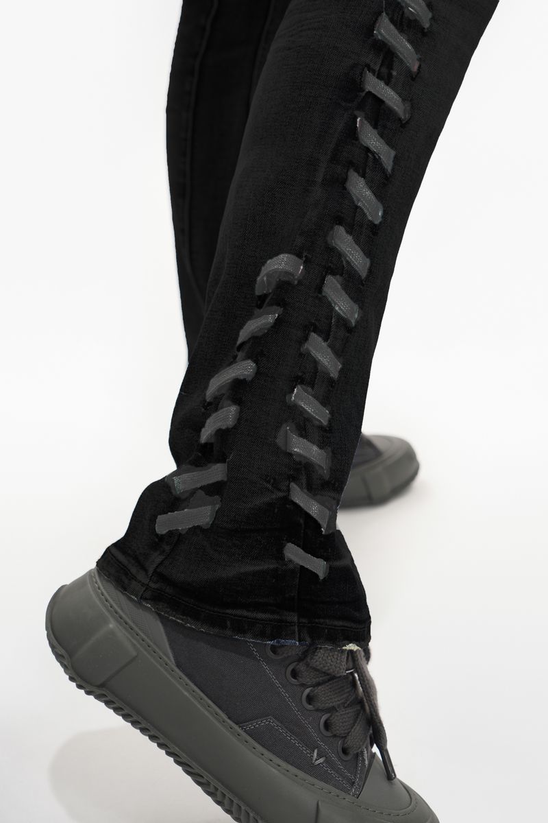 MENS VALABASAS RIPCORD - 33'' INSEAM-STACKED JEAN (BLACK)