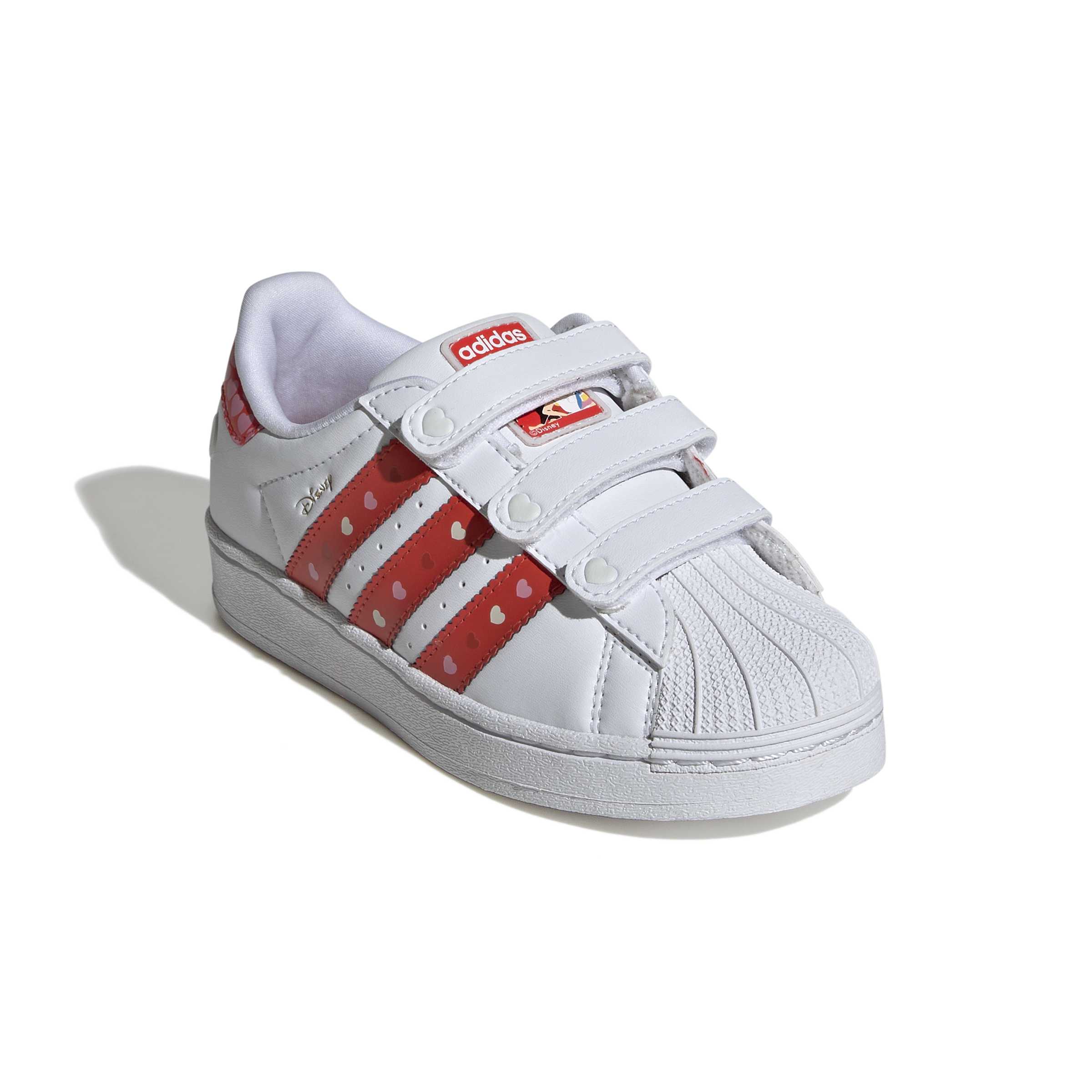 KIDS ADIDAS DISNEY SUPERSTAR LED LIGHTS COMFORT CLOSURE (CORE BLACK / BRIGHT RED / CLOUD WHITE)