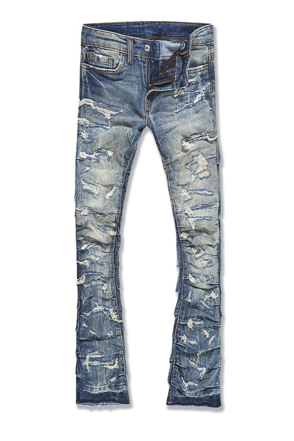 KIDS JORDAN CRAIG Ripple Effect STACKED Denim (Desert Storm)