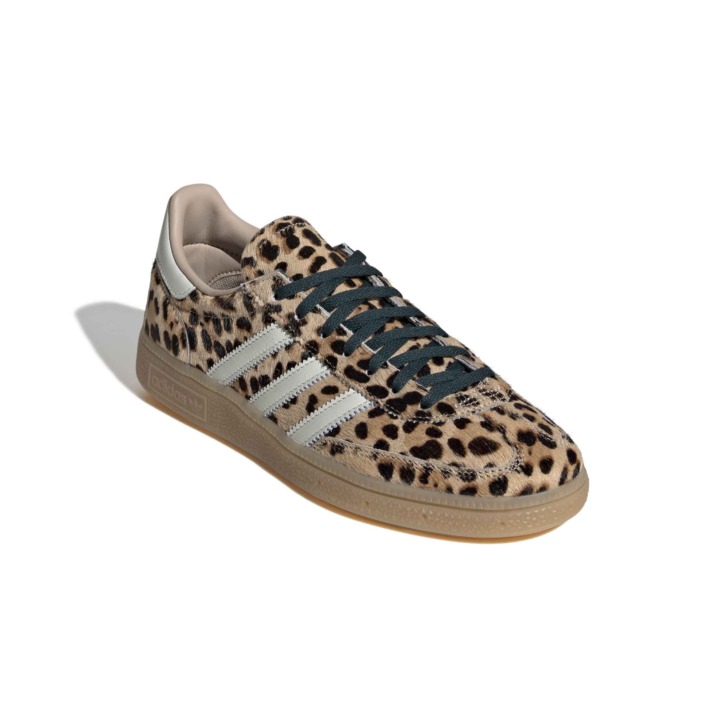 WOMENS ADIDAS LEOPARD PRINT HANDBALL SPEZIAL (MAGIC BEIGE / IVORY / AURORA IVY)
