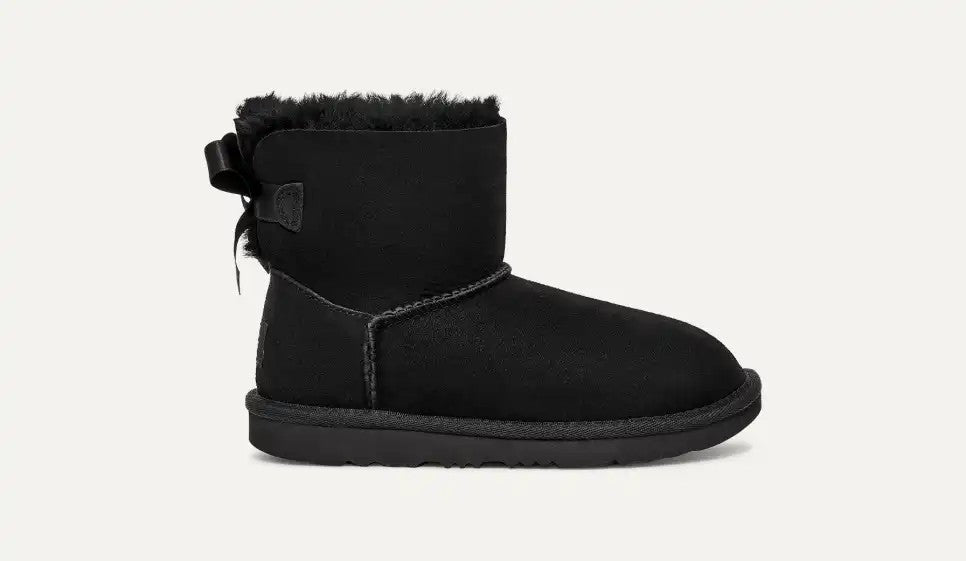 KIDS UGGS MINI BAILEY BOW II (BLACK)