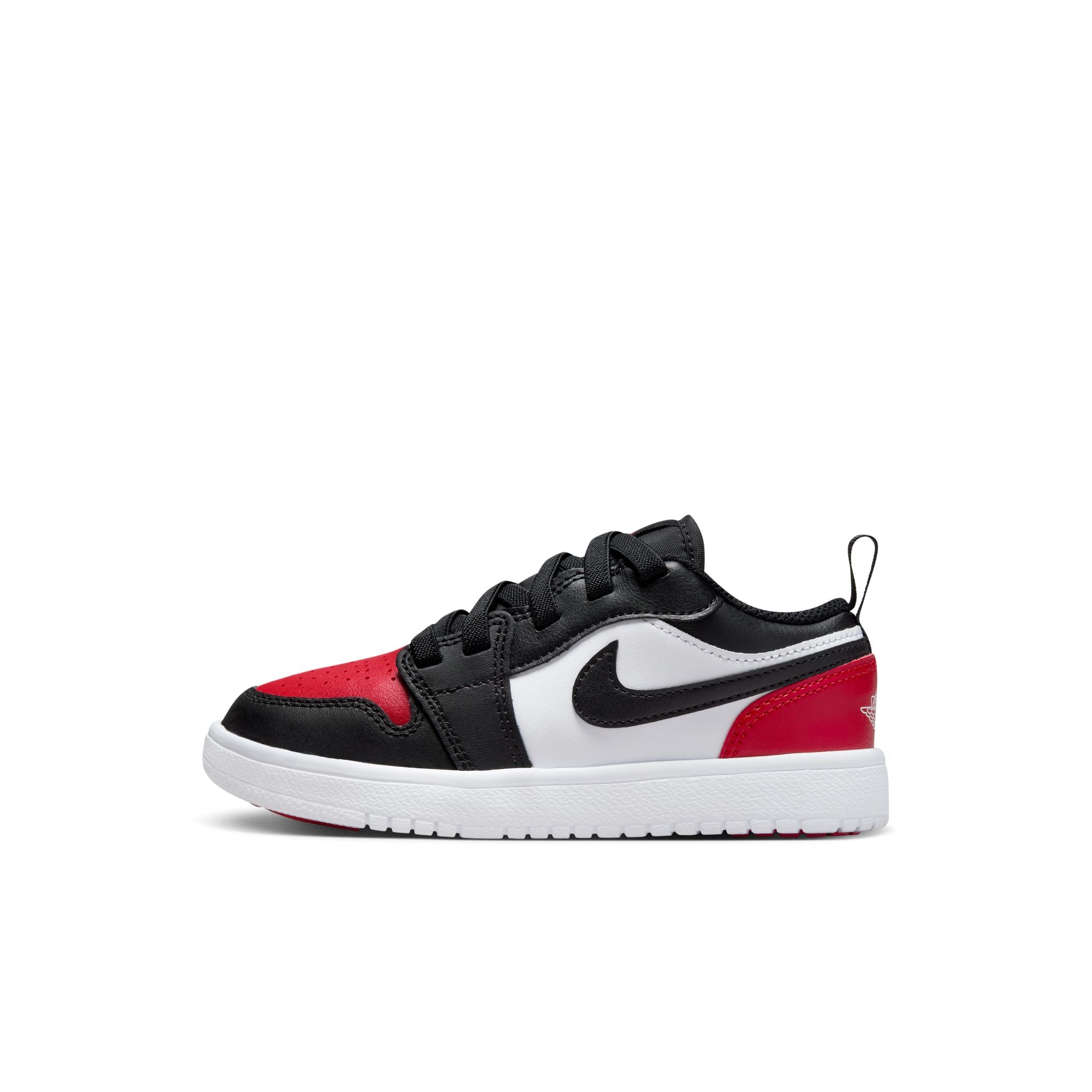 KIDS JORDAN 1 LOW ALT PS (WHITE/BLACK-VARSITY RED)