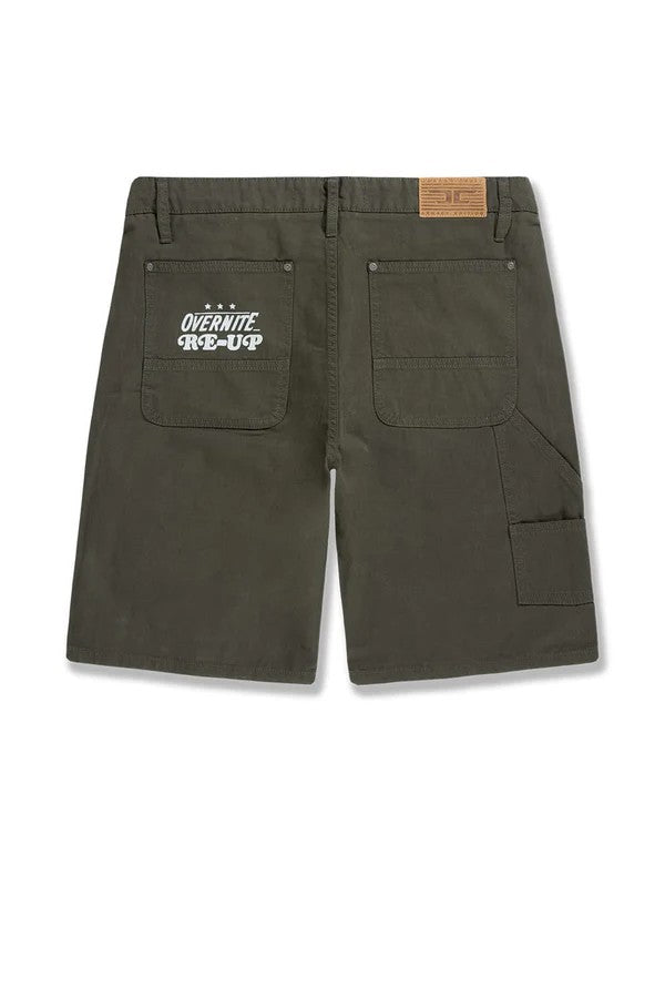 MENS JORDAN CRAIG THE RE-UP SHORT (DARK GREEN)