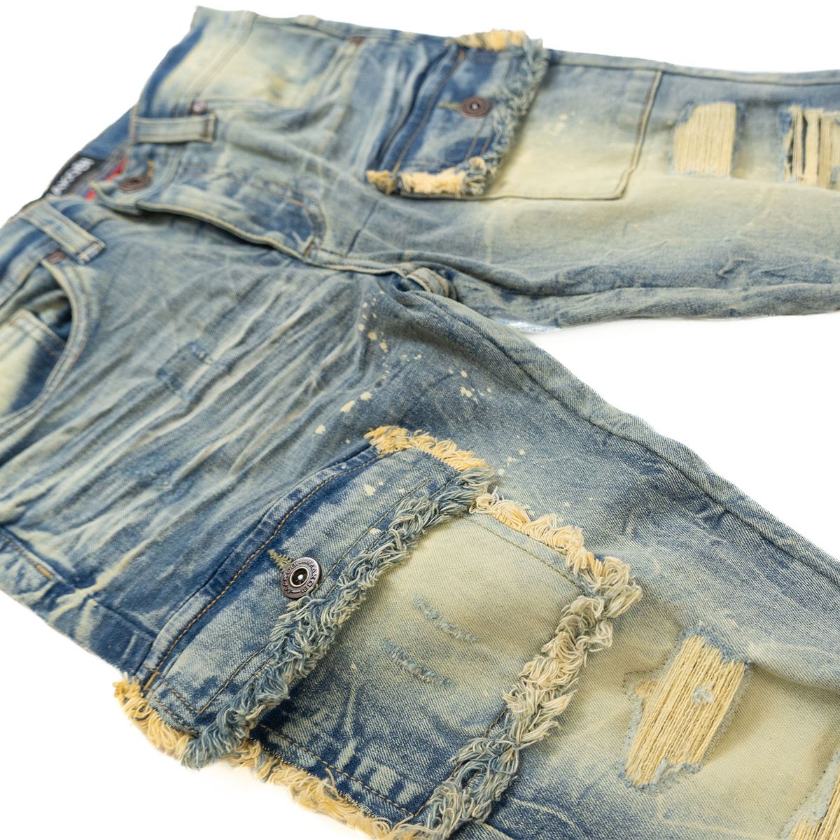 KIDS MAKOBI CESARE STACKED JEAN (DIRT)