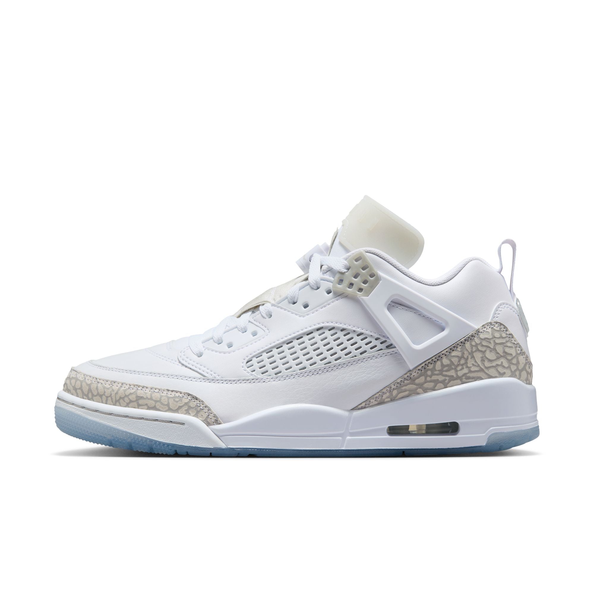 MENS JORDAN SPIZIKE LOW (WHITE/NEUTRAL GREY/METALLIC SILVER)
