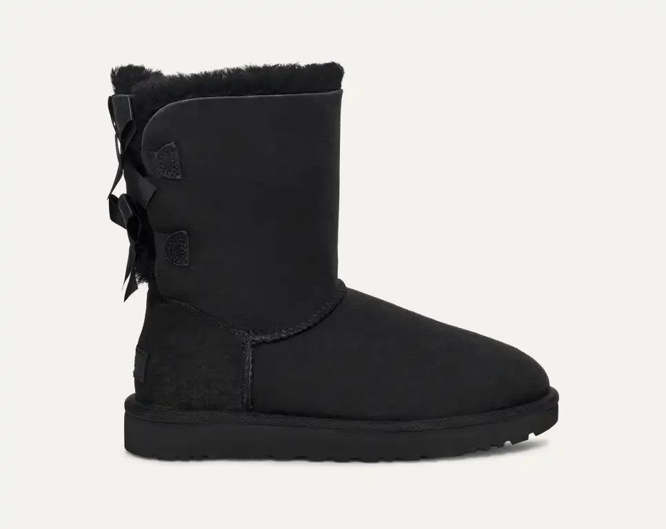 WOMENS UGG BAILEY BOW II (BLACK)