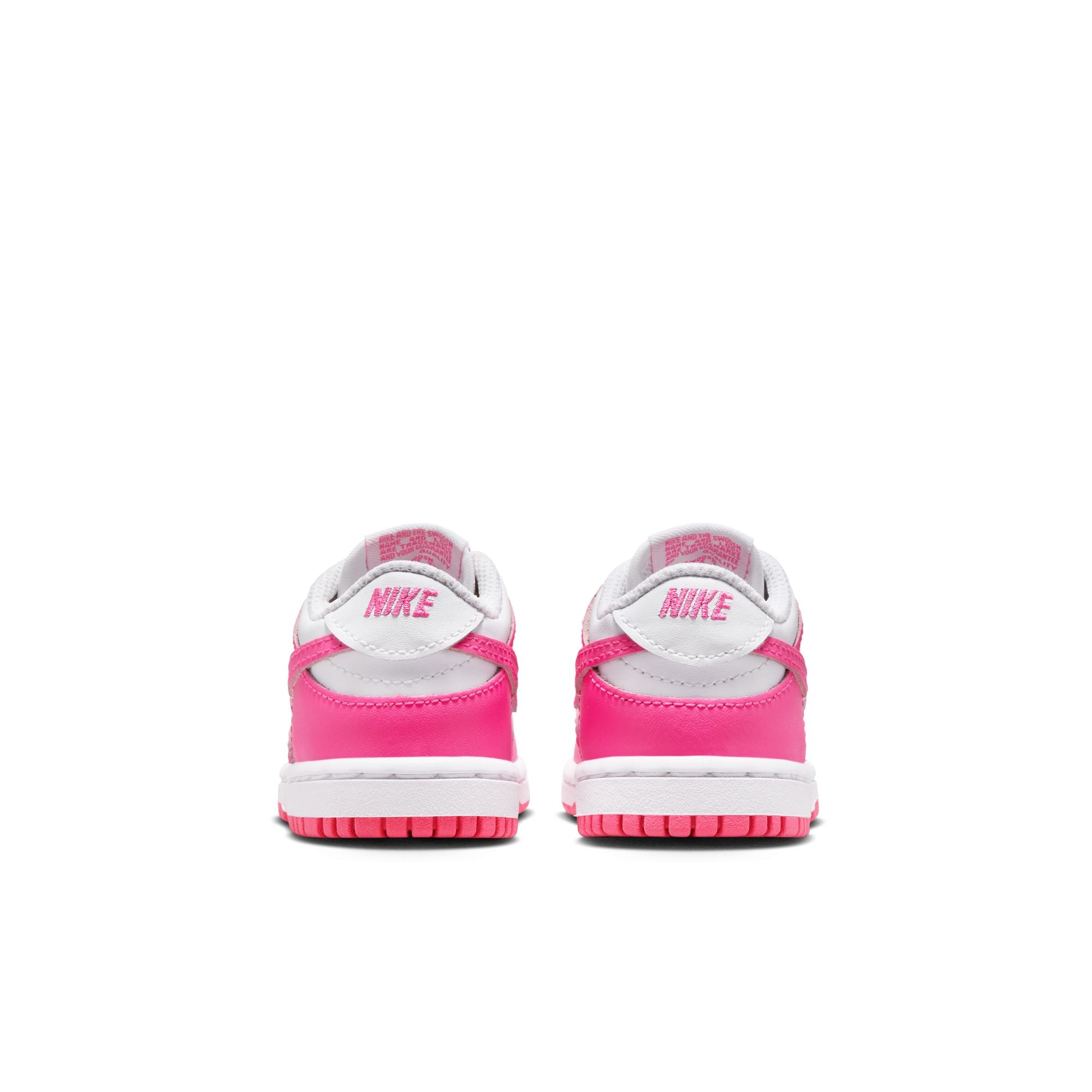 KIDS NIKE DUNK LOW TD (WHITE/LASER FUCHSIA)