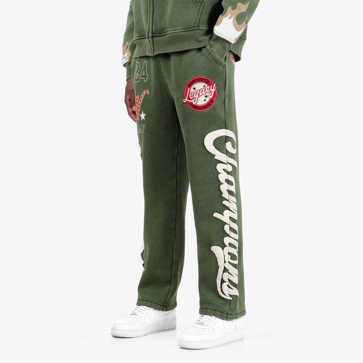 MENS COPPER RIVET WORLD CLASS CHAMPION FZ WARMUP (OLIVE)