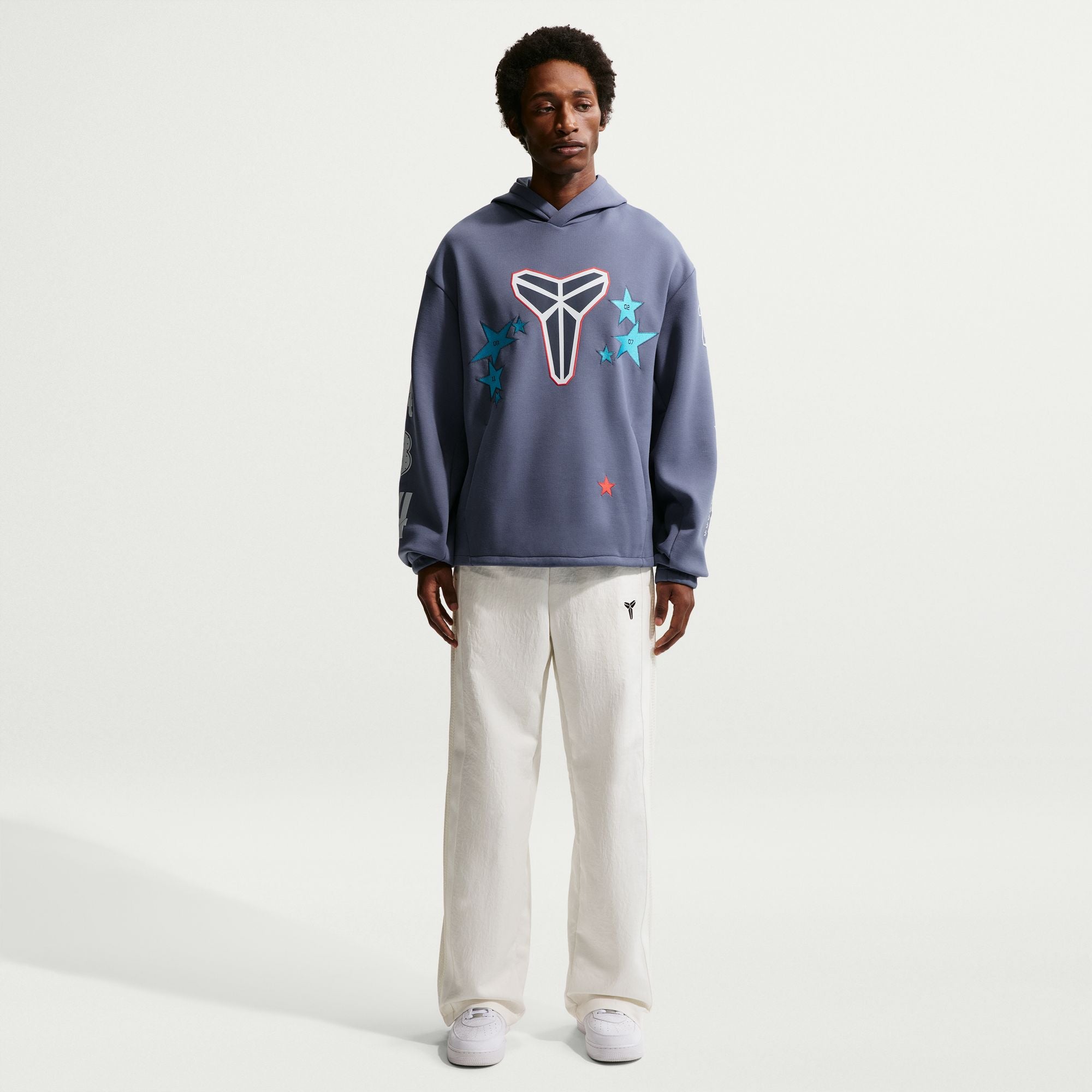 MENS NIKE KOBE ASW FLEECE PO HOODIE (DIFFUSED BLUE/PURE PLATINUM/THUNDER BLUE)