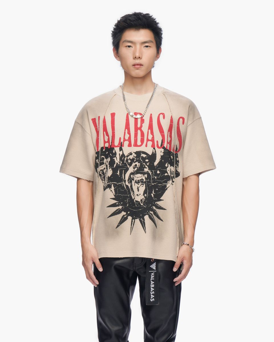 MENS VALABASAS NOT FOR RESALE THERMAL SHIRT (VINTAGE CREAM)