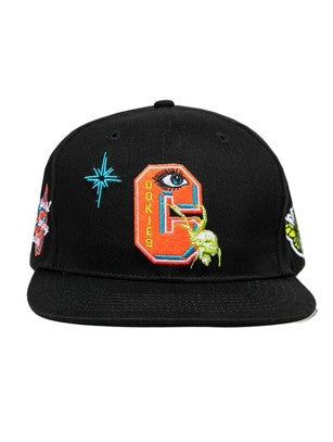 COOKIES HIGHEST OF HIGHS SNAPBACK WITH APPLIQUE (BLACK)