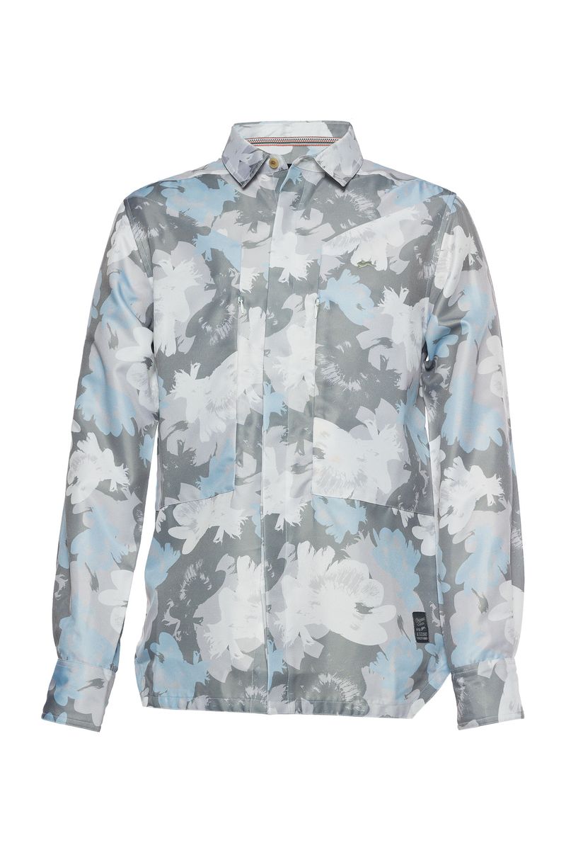 DANNY | MENS PRINTED WOVEN SHIRT (ASH)