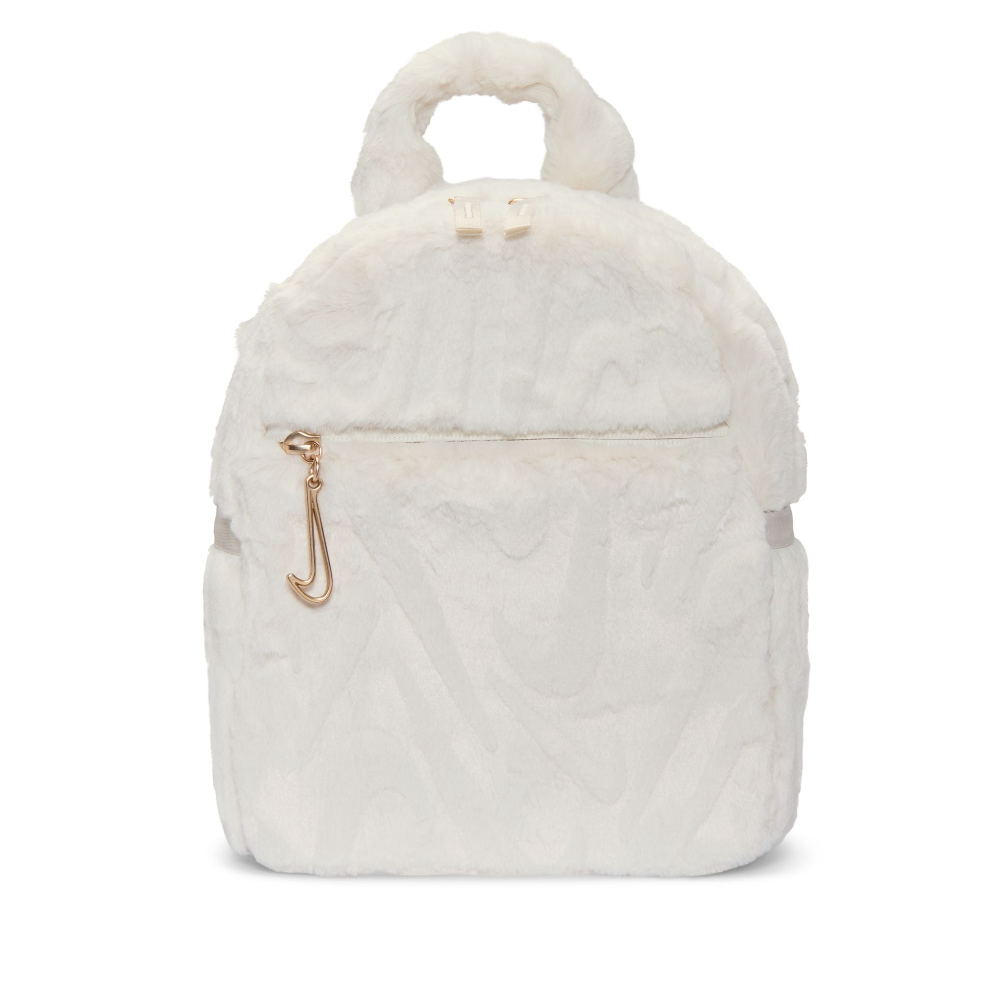 NIKE SPORTSWEAR FAUX FUR MINI BACKPACK (PHANTOM/SANDDRIFT)