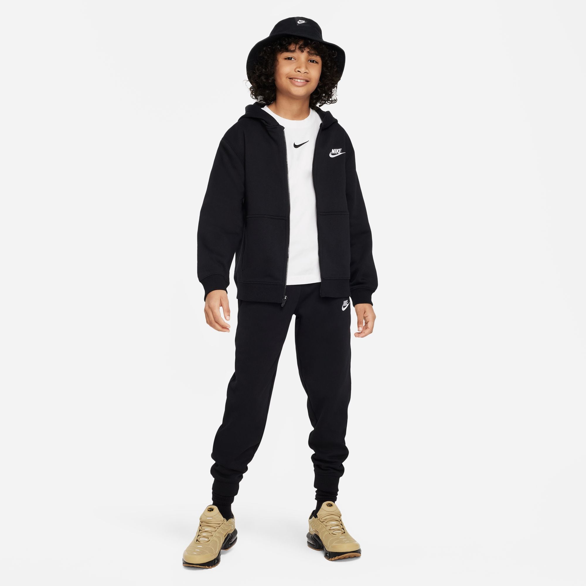 KIDS NSW CLUB FLC FZ TRACKSUIT (BLACK/WHITE)