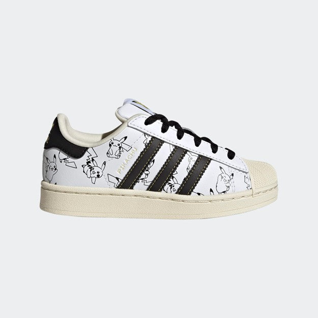 KIDS POKÉMON X ADIDAS SUPERSTAR II C PIKACHU (WHITE/BLACK)