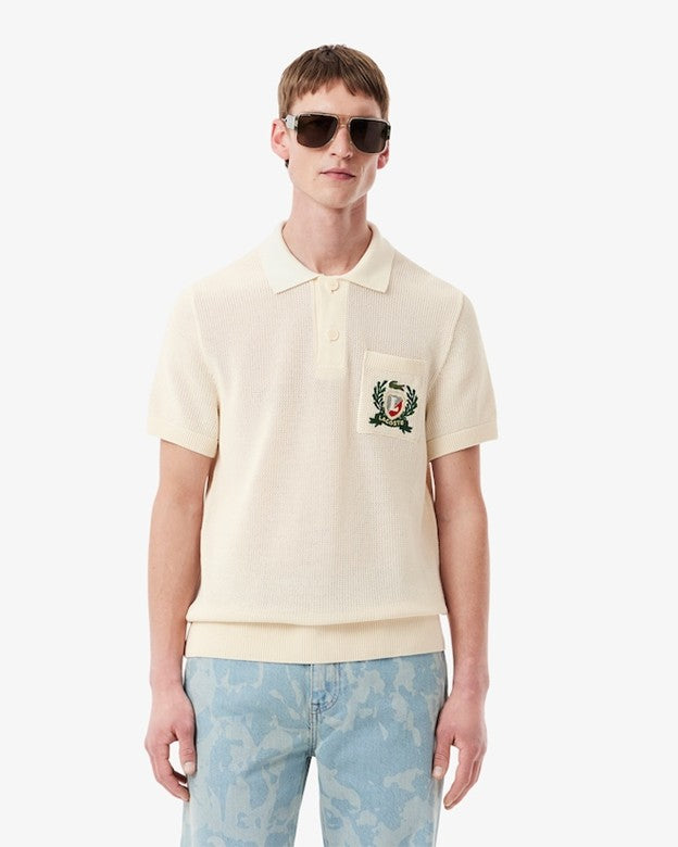MENS LACOSTE FRENCH MADE POLO COLLAR SWEATER (LAPLAND)