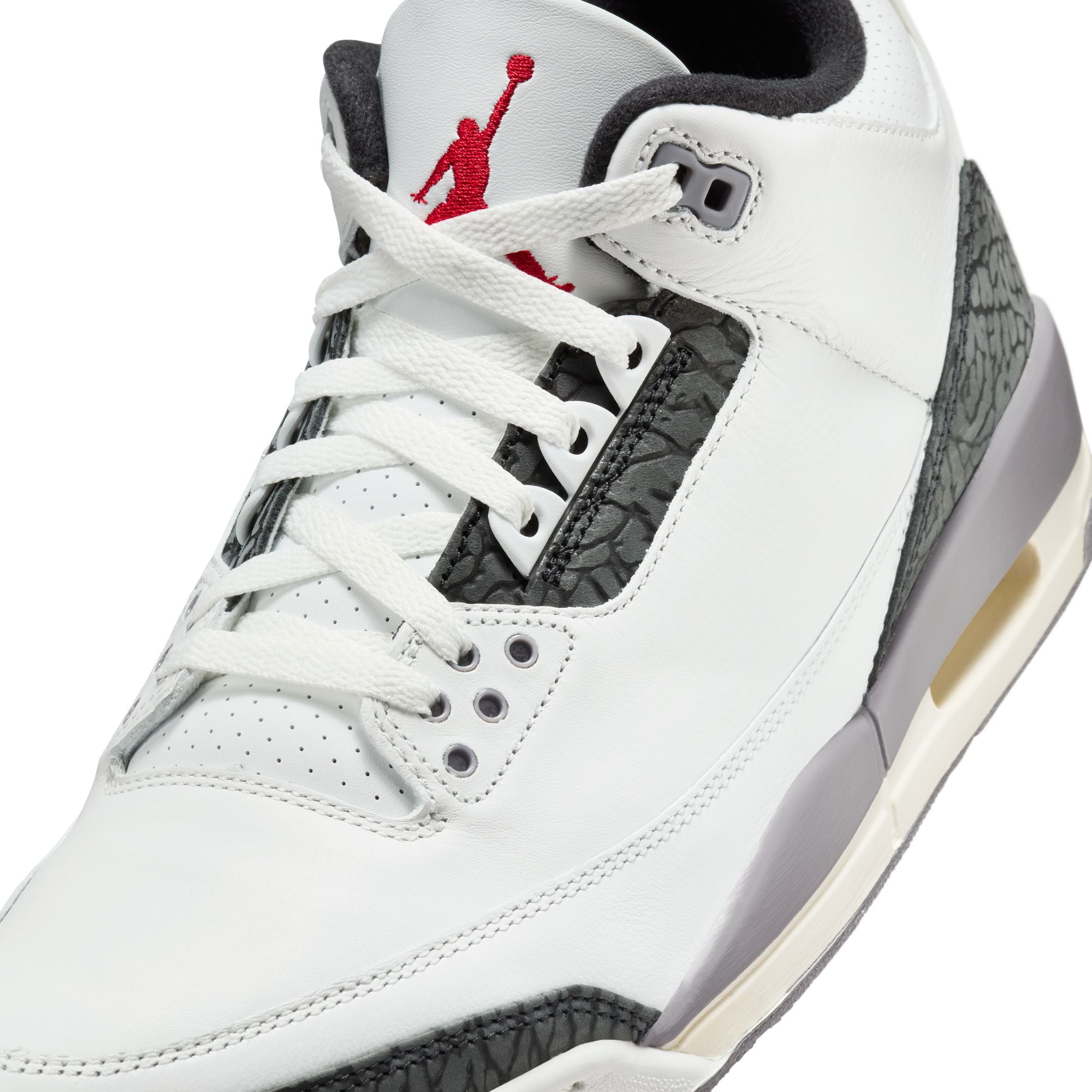 MENS AIR JORDAN 3 RETRO CEMENT GREY