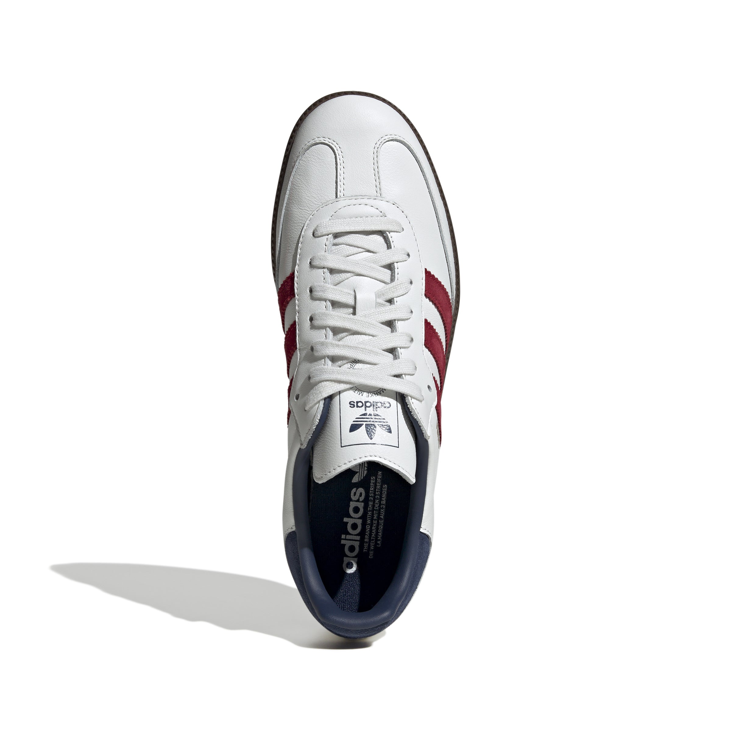 MENS ADIDAS SAMBA OG (CORE WHITE/TEAM VICTORY RED/NIGHT INDIGO)