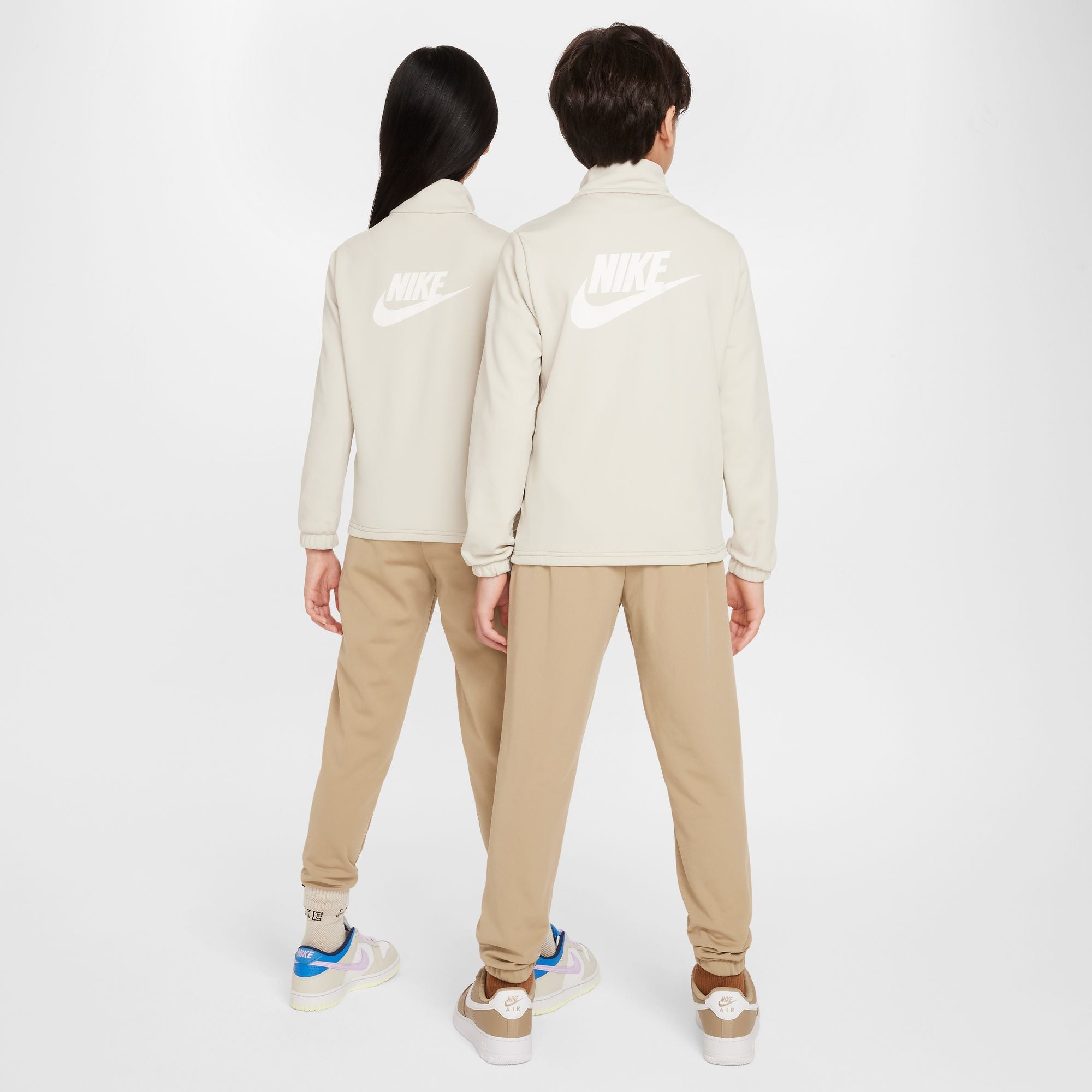 KIDS NSW TRACKSUIT POLY FZ (LIGHT BONE/KHAKI/WHITE)