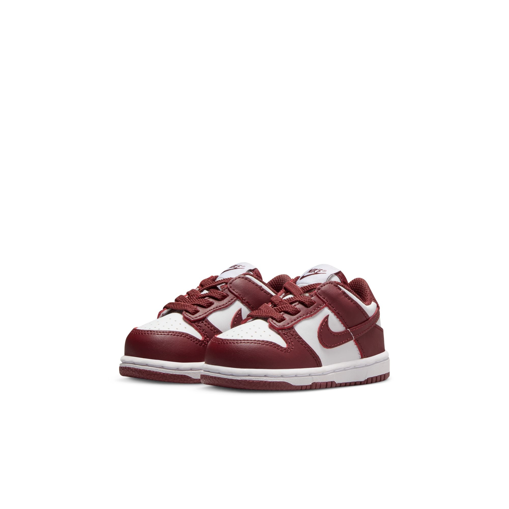 KIDS NIKE DUNK LOW TD (WHITE/REDWOOD/GYM RED)