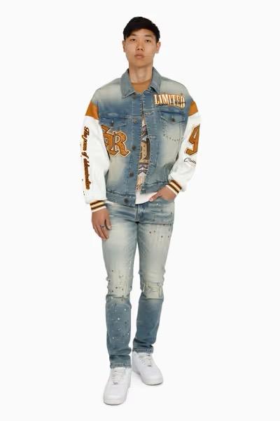 MENS SMOKE RISE RISE TO REIGH JEAN (OWENS BLUE)