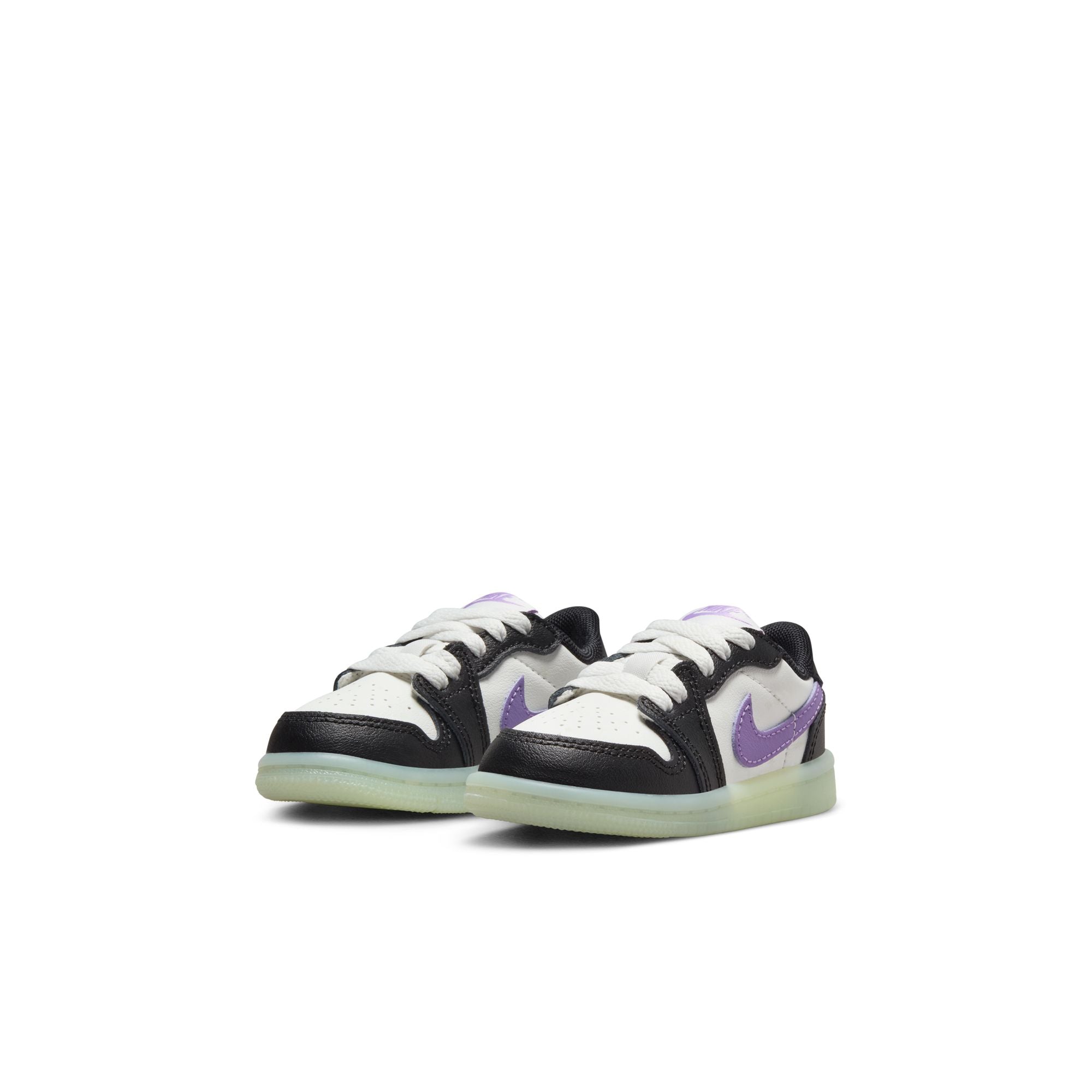 KIDS JORDAN 1 RETRO LOW OG TD (BLACK RASPBERRY)