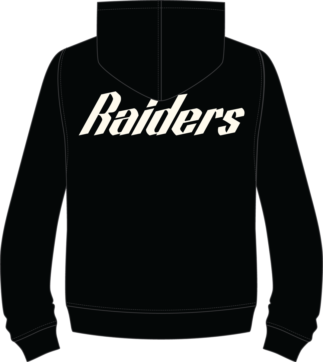MENS PRO STANDARD LAS VEGAS RAIDERS MODERN ORIGINALS M FLC PO HOODIE (BLACK)