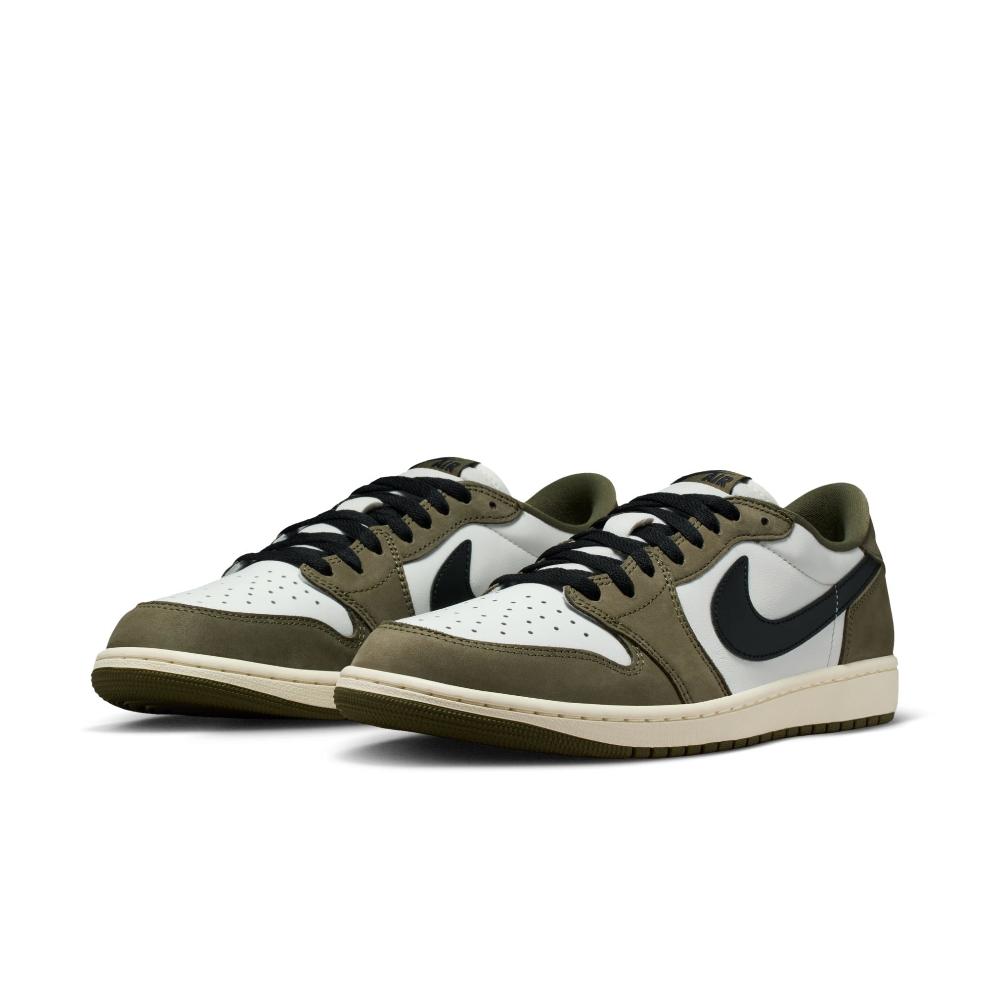MENS AIR JORDAN 1 RETRO LOW OG (MEDIUM OLIVE)