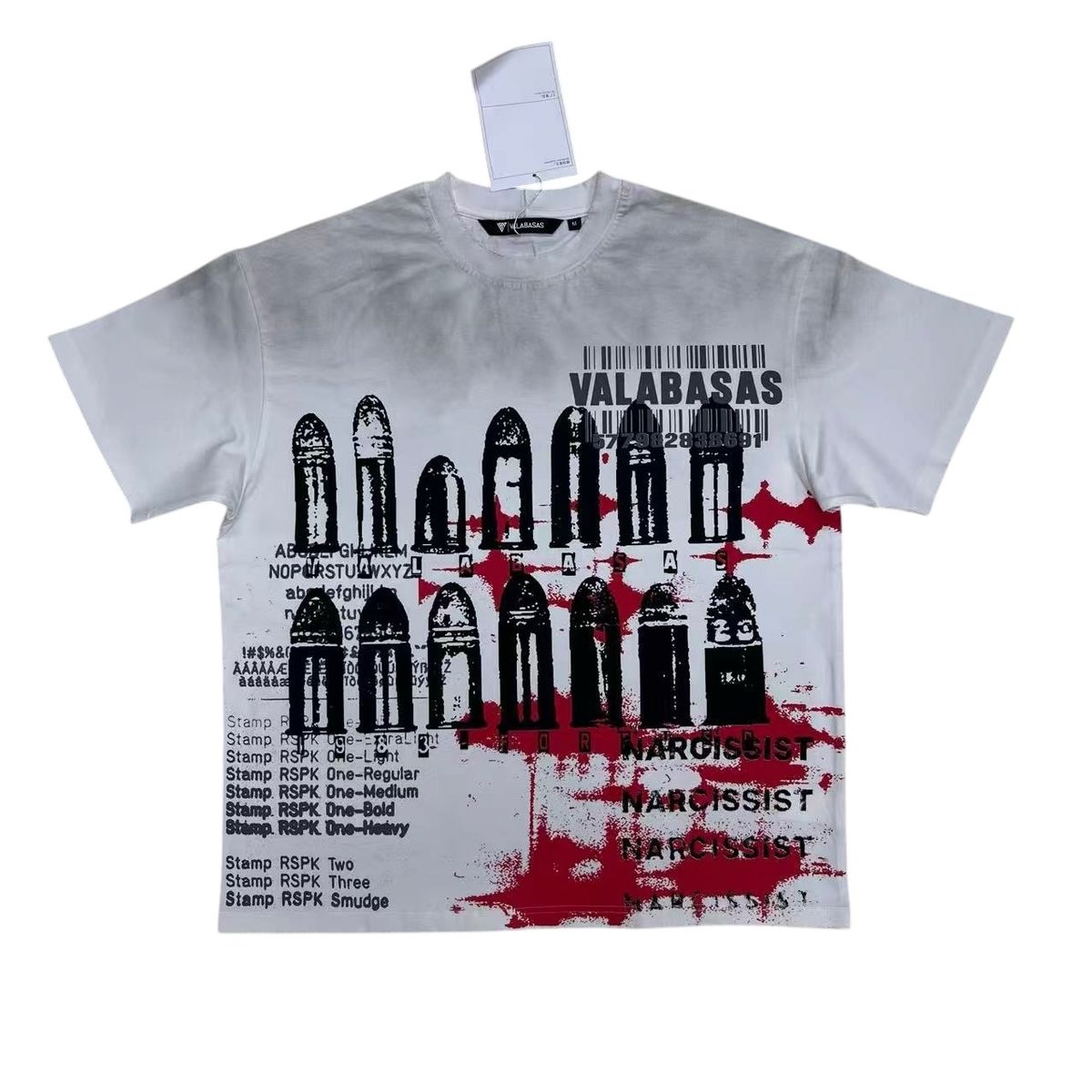 MENS VALABASAS NARCISSIST SHIRT (WHITE)
