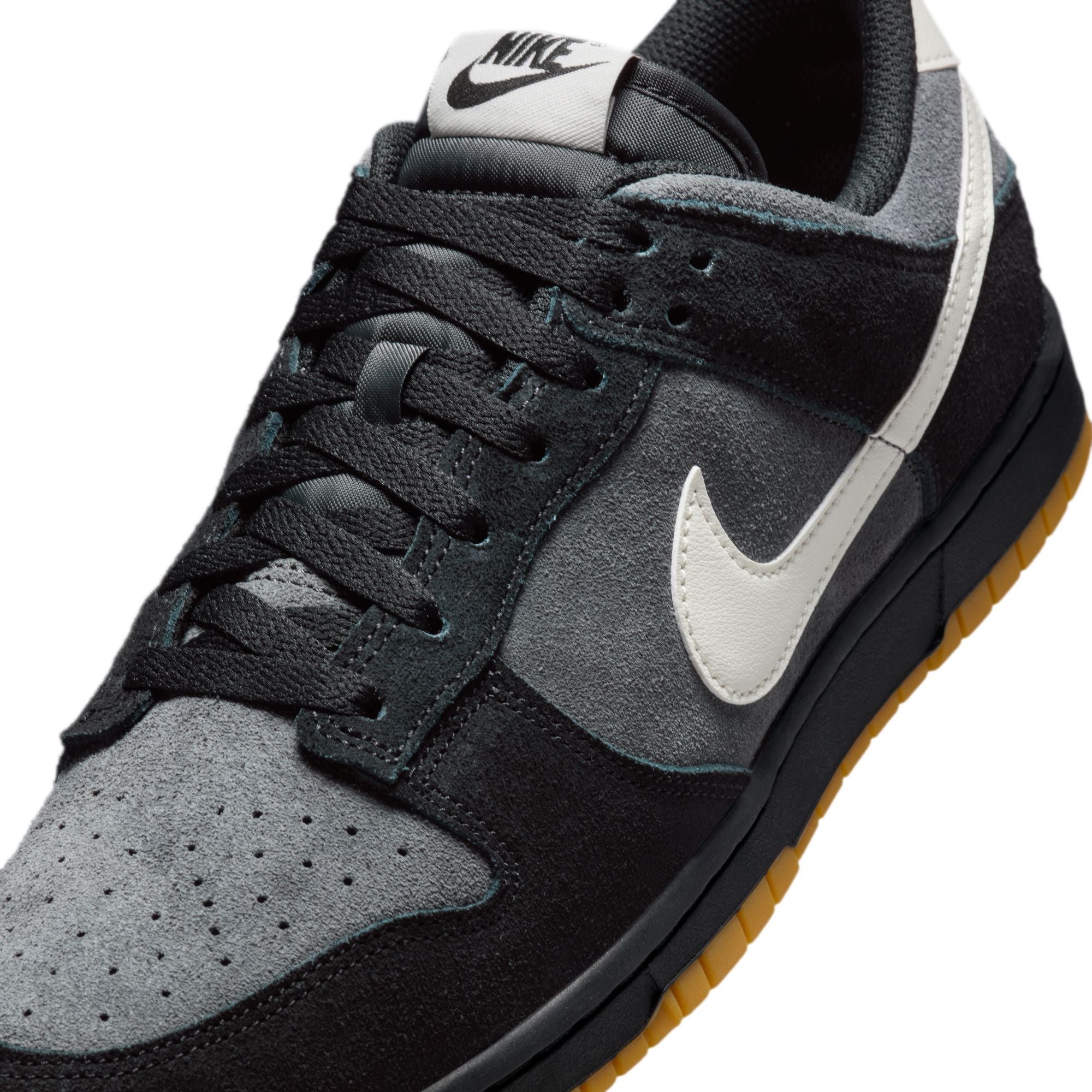 MENS NIKE DUNK LOW RETRO SE (BLACK/PALE IVORY/ANTHRACITE)