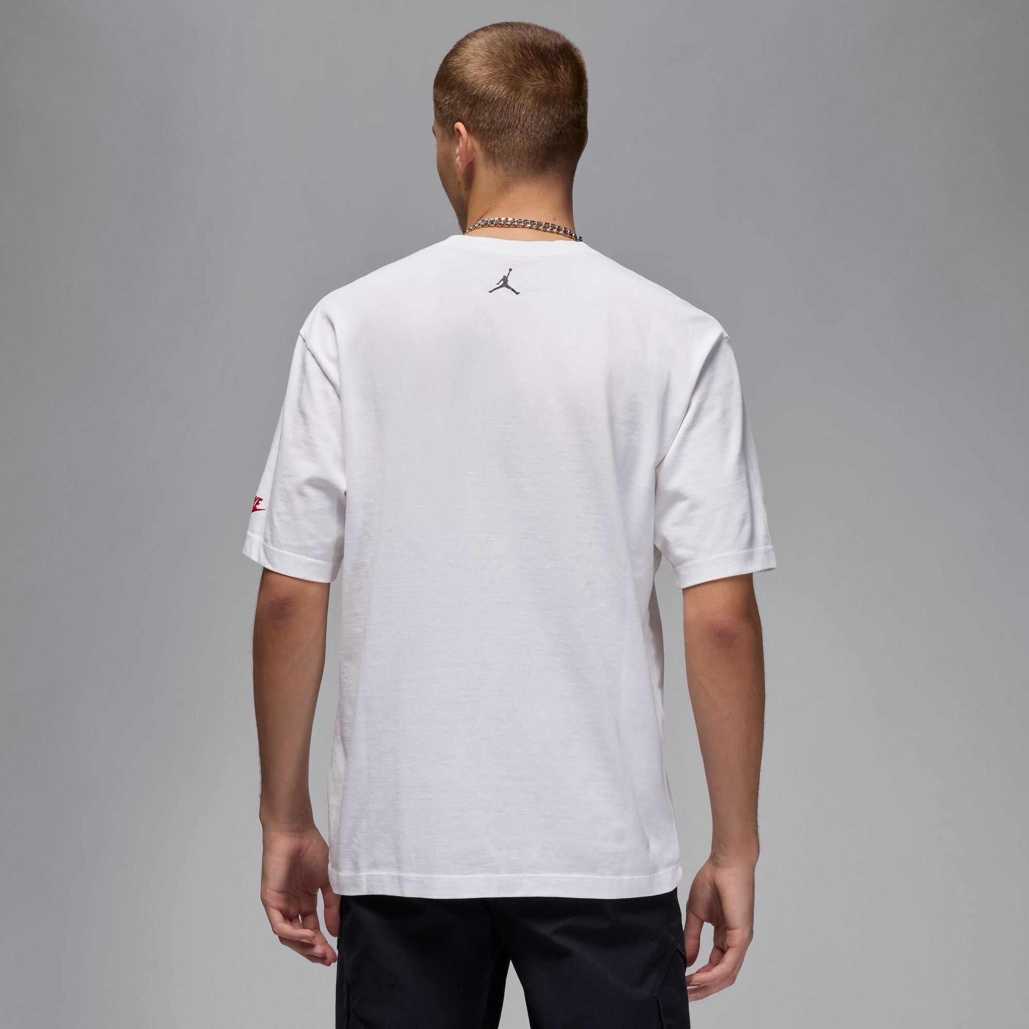 MENS JORDAN REISSUE T-SHIRT (WHITE/GYM RED/BLACK)