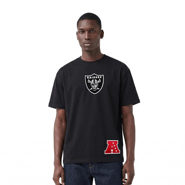 MENS PRO STANDARD LAS VEGAS RAIDERS WINGSPAN M CJ DROP SHOULDER T-SHIRT (BLACK)