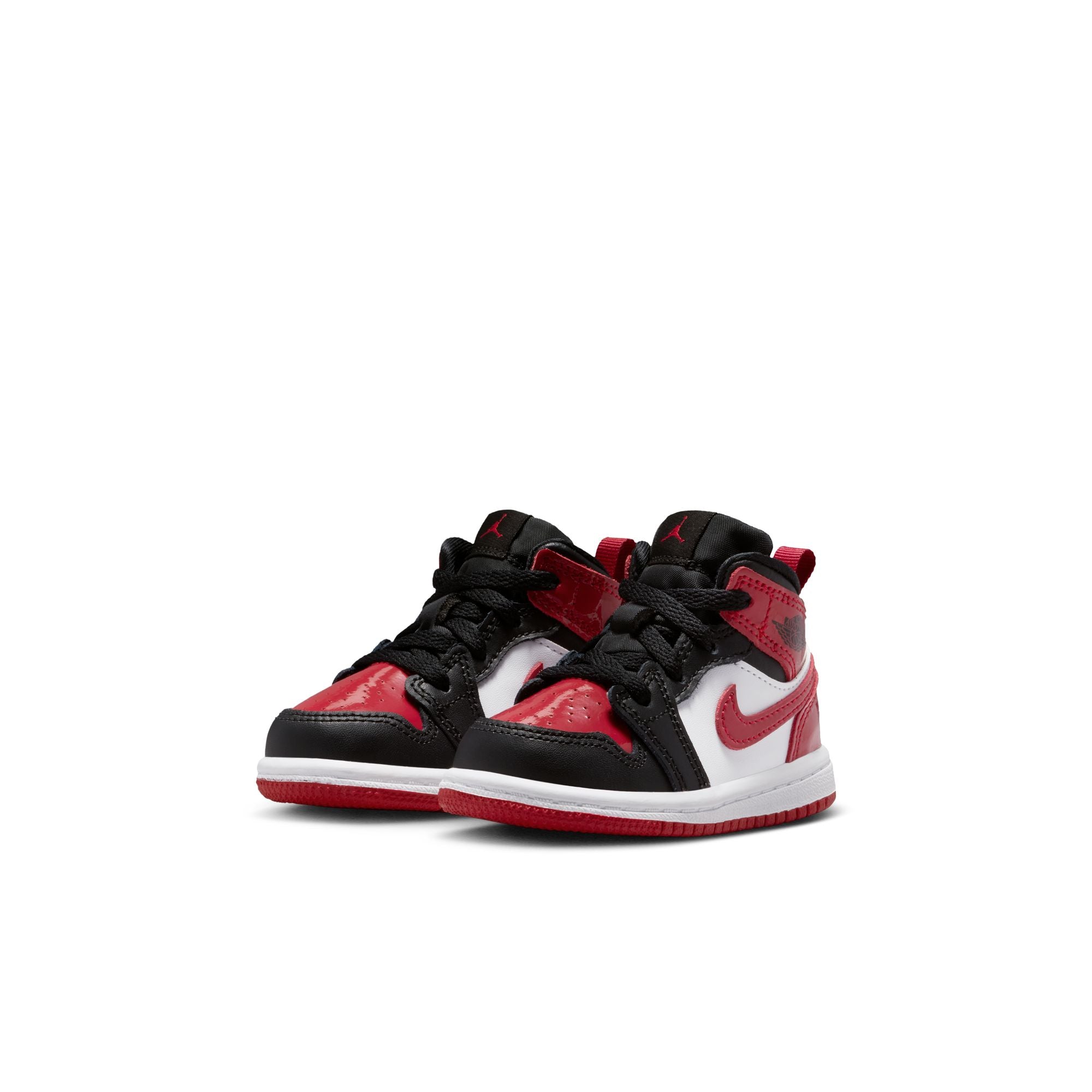KIDS JORDAN 1 MID SE TD (BLACK/VARSITY RED/WHITE)
