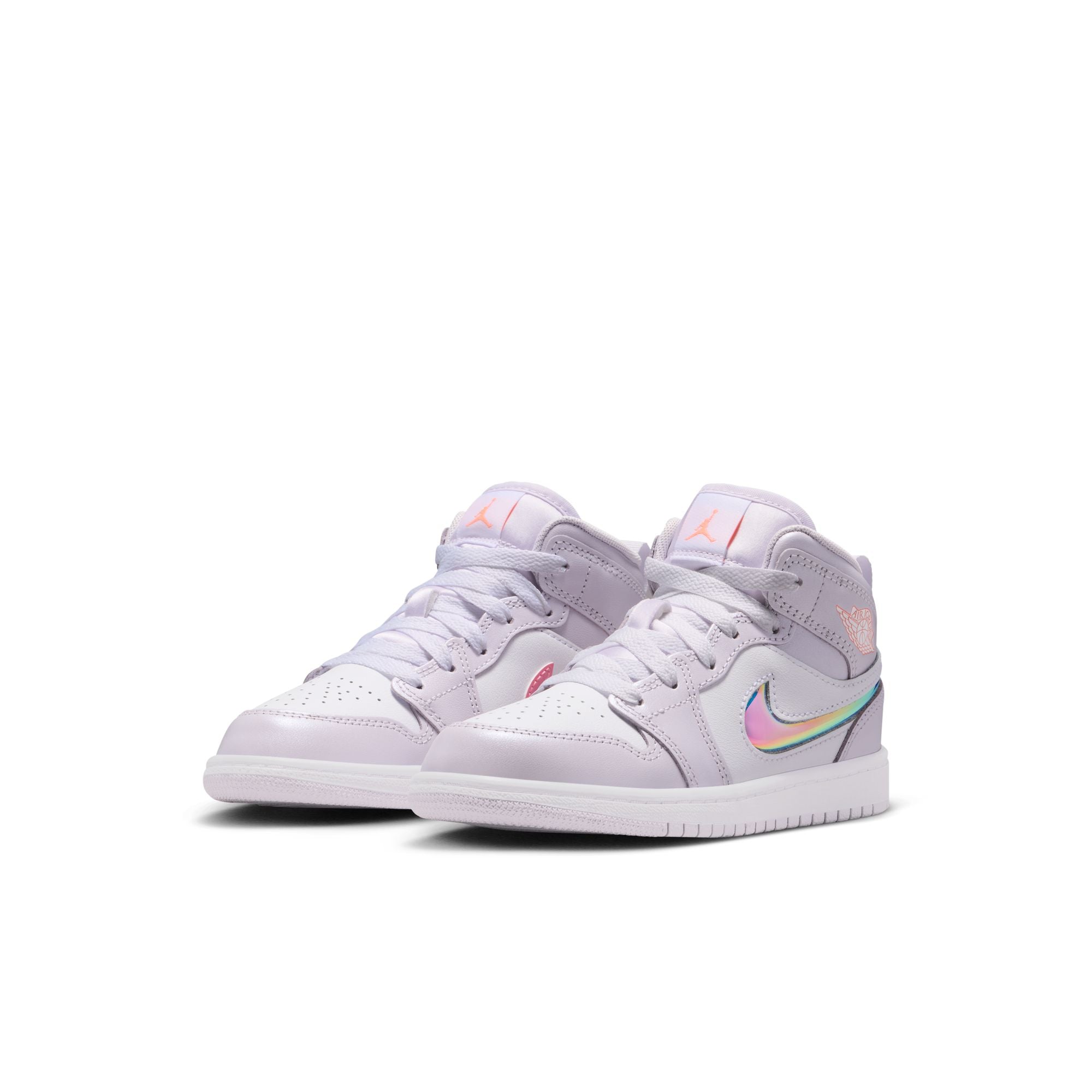 KIDS JORDAN 1 MID SE PS (BARELY GRAPE/ATOMIC PINK/WHITE)