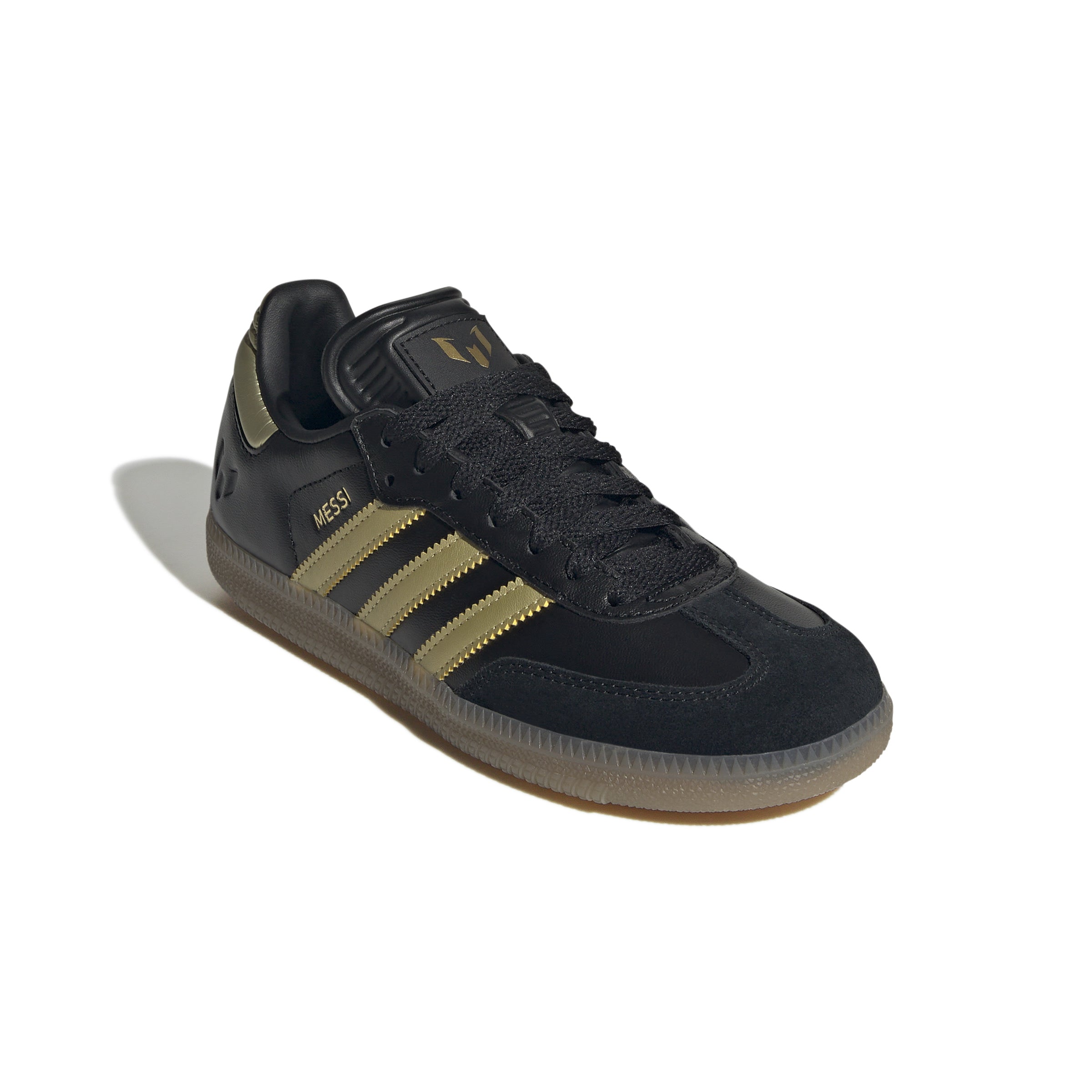 KIDS SAMBA MESSI J (CORE BLACK / GOLD METALLIC / GUM)