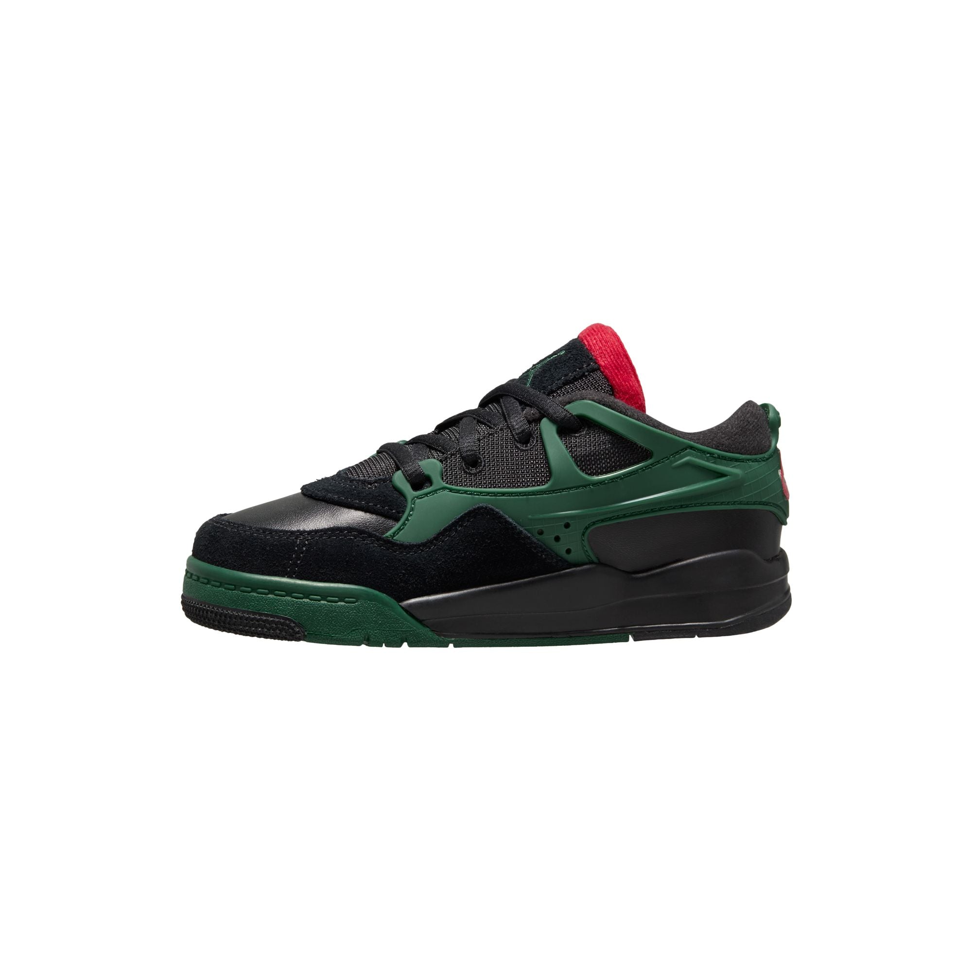 KIDS JORDAN 4 RM PS (BLACK/VARSITY RED/GORGE GREEN)