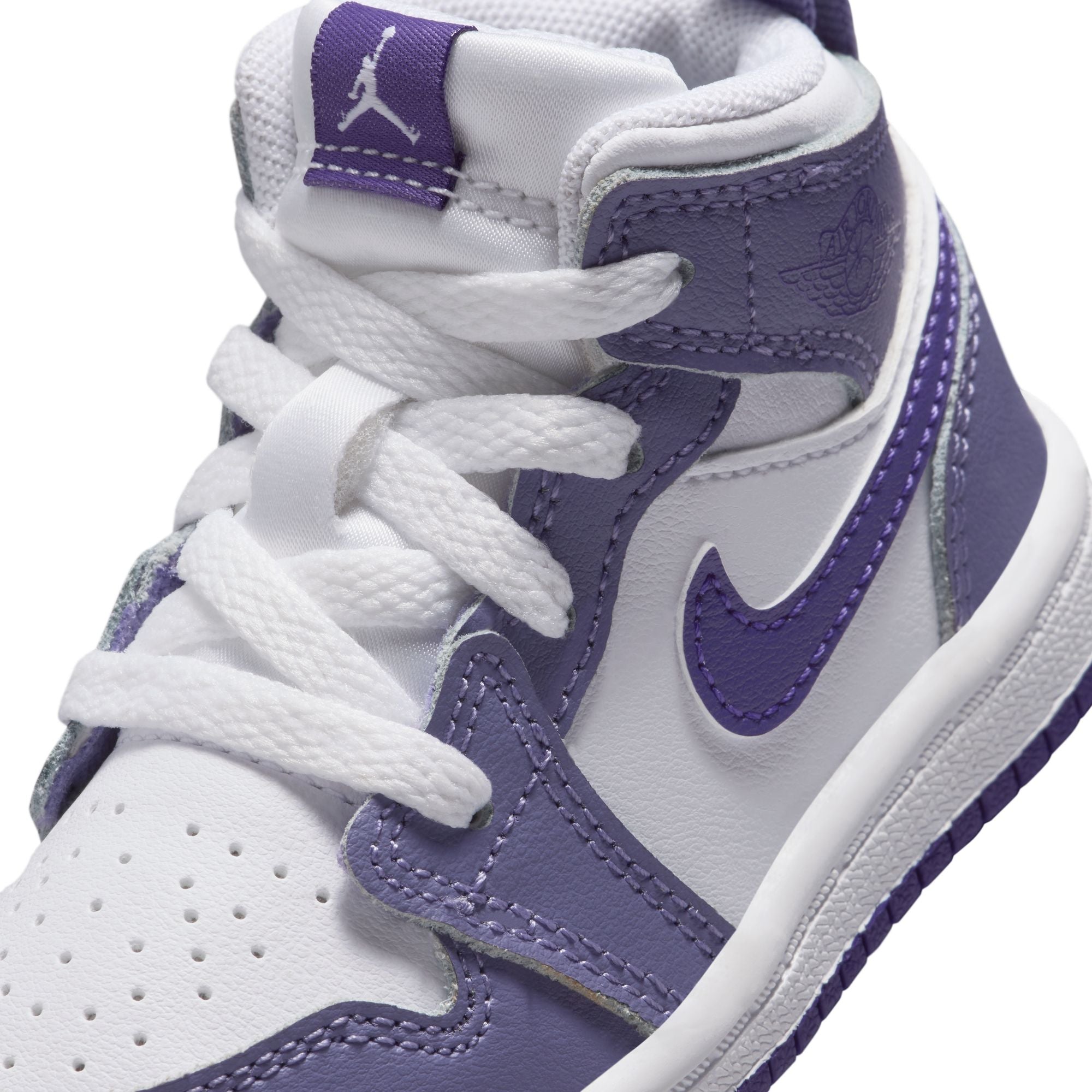 KIDS JORDAN 1 MID PS (DUSTY AMETHYST/COURT PURPLE/WHITE)