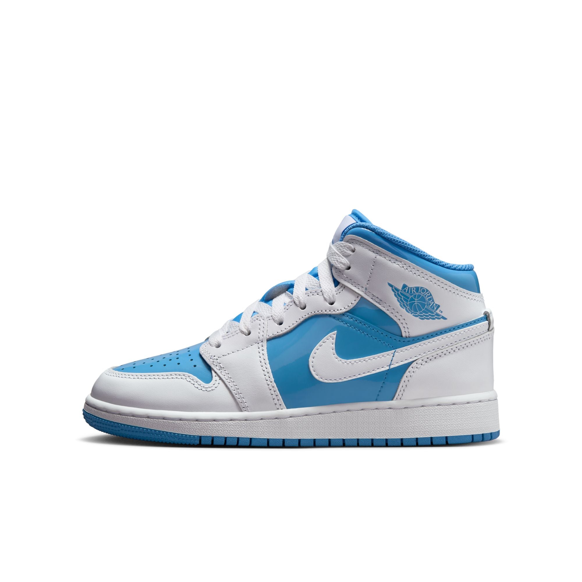 KIDS AIR JORDAN 1 MID SE GS (WHITE/LEGEND BLUE)