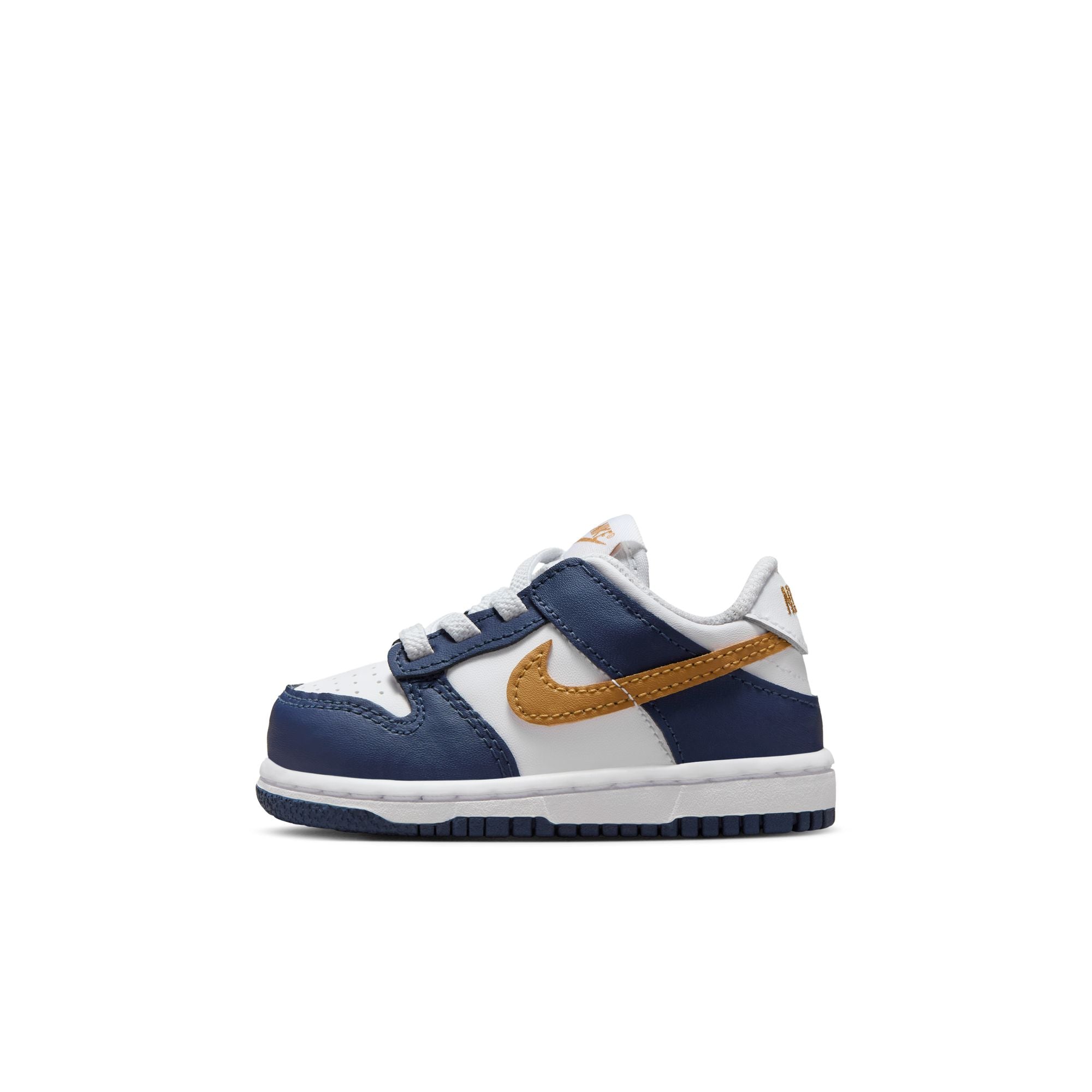 KIDS NIKE DUNK LOW TD (WHITE/WHEAT/MIDNIGHT NAVY)